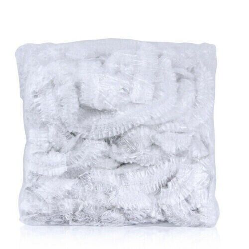 Disposable Shower Caps Bath Caps Large Thick Clear Waterproof Hair Solon 50Pcs
