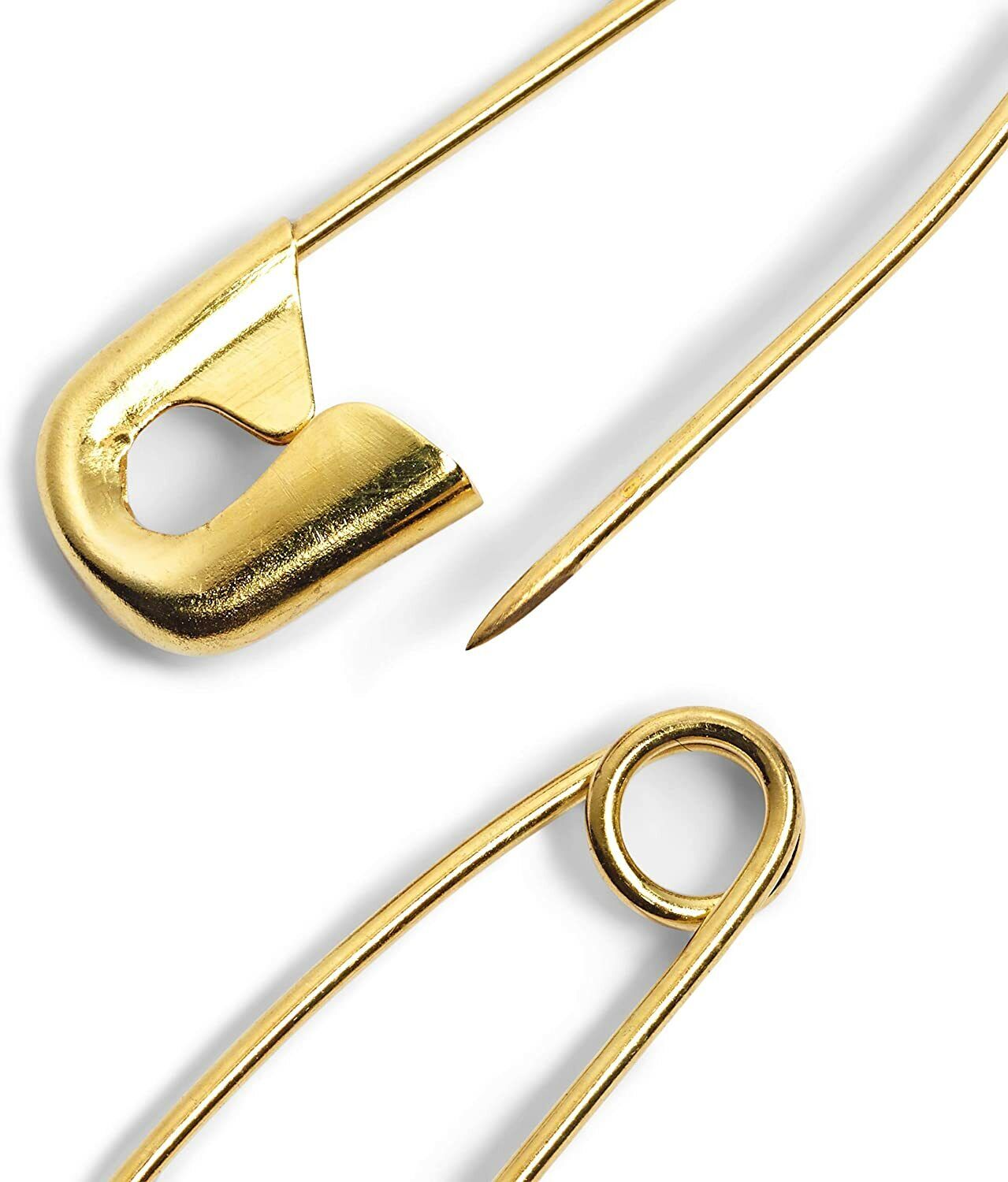 100Pcs Metal Golden Safety Pins Needles Sewing Craft Durable Multipurpose 2.5CM