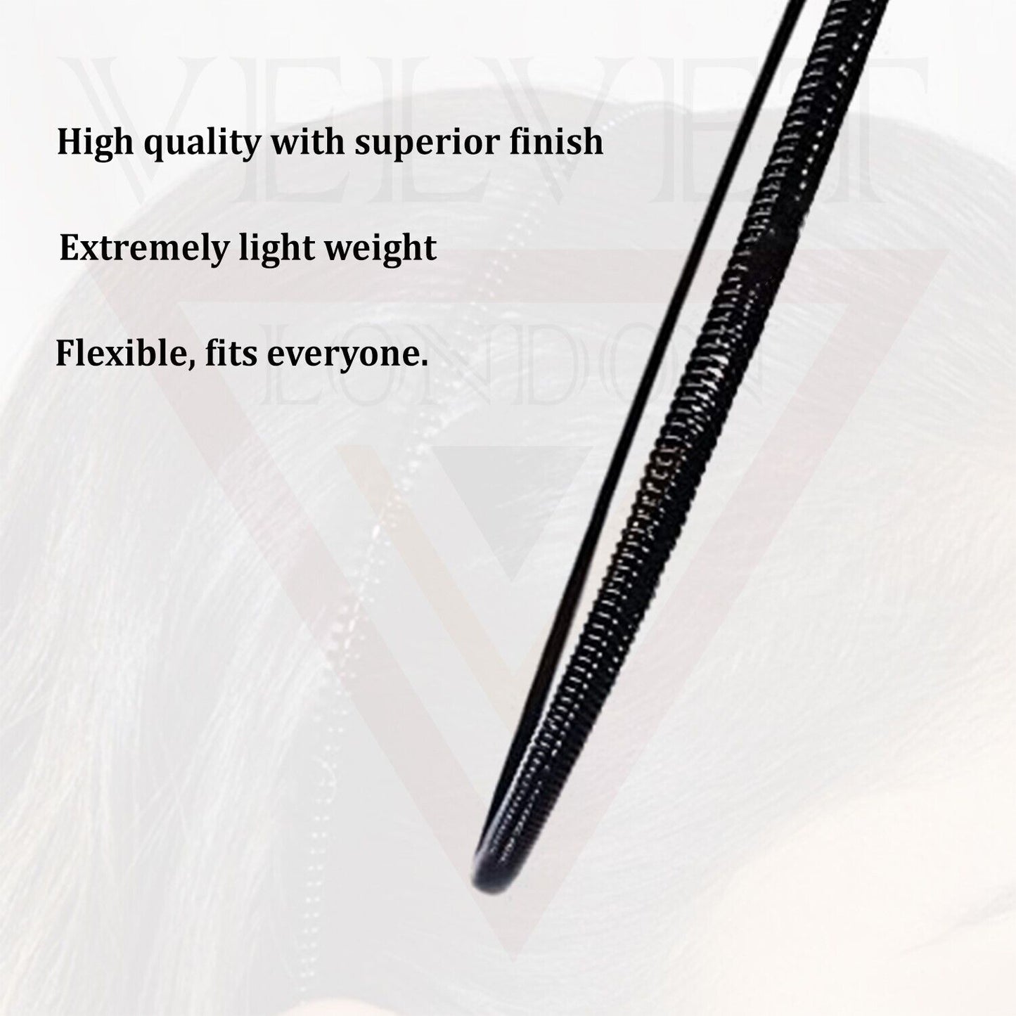 Metal Black Head Hoop Casual Hair Band Headwear Unisex Men/Women Sports Fitness