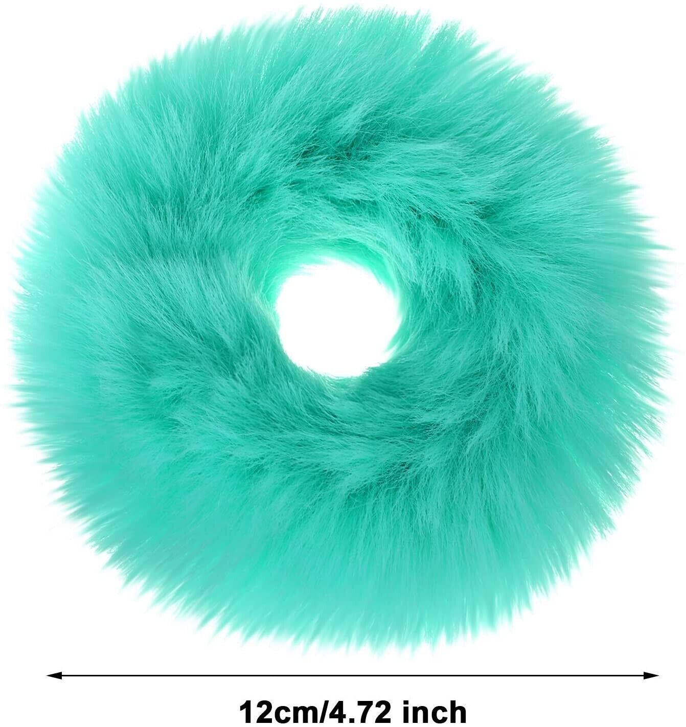 12x Plush Hair Scrunchies Faux Fur Hair Tie Rope Elastic Hair Band Bobbles UK