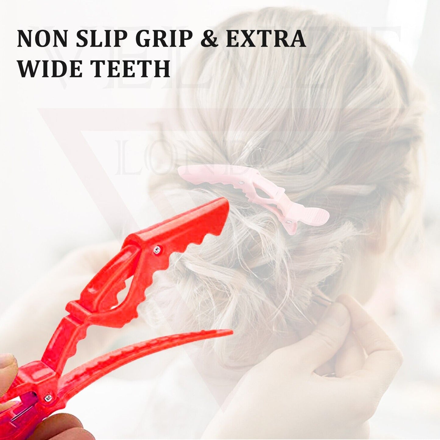 12 Pcs Crocodile Hair Clips Hair Clamp Crocodile Salon Sectioning Clamps Clip