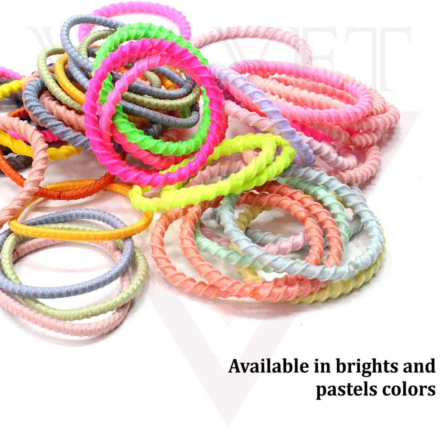 50Pcs Elastic Headbands Hair Band Small Hair Ties Ponytail Holders Rubber Band
