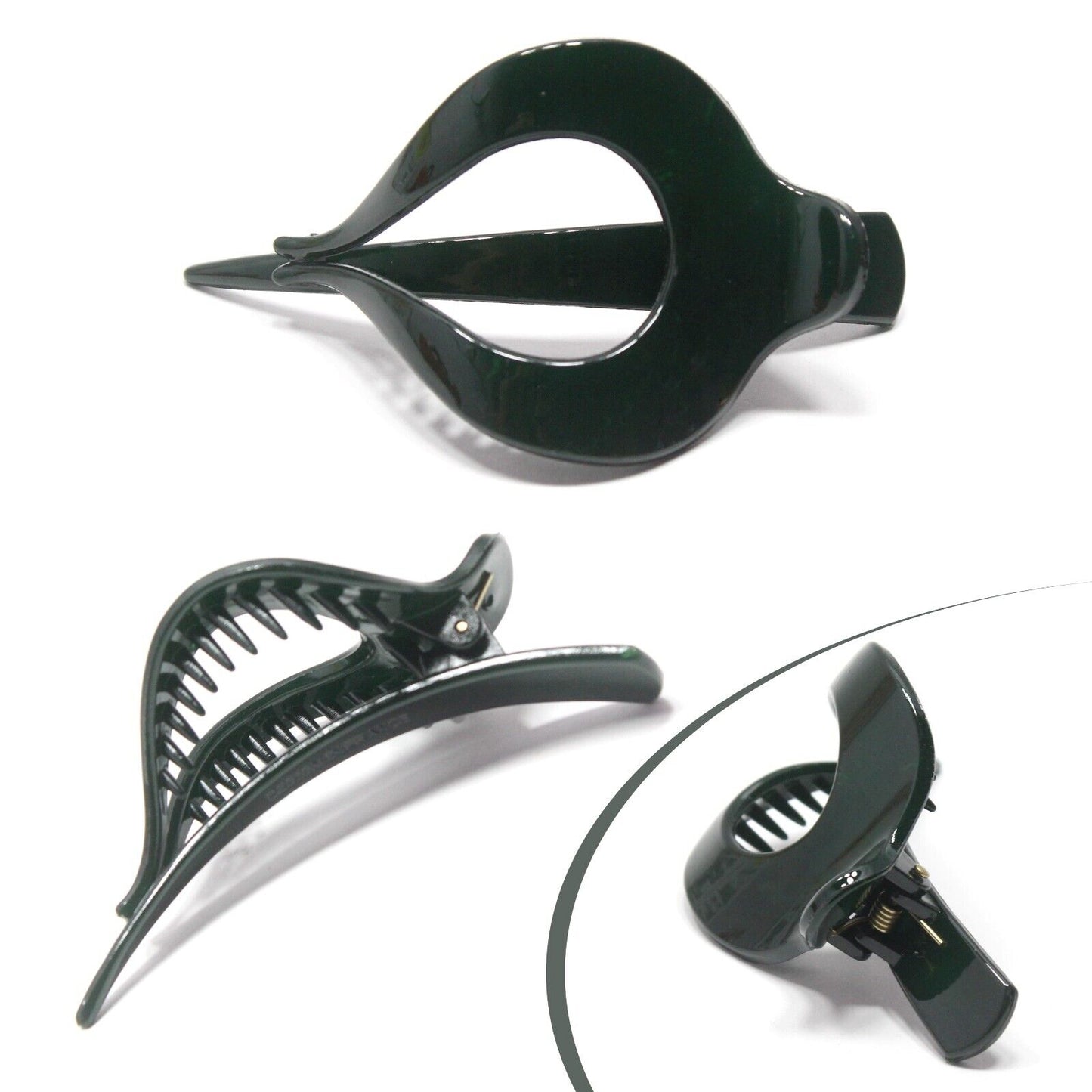 Black Hair Claw Hair Slider Yoga Claws Clips Barrettes Hair Pins Clamp For Girls