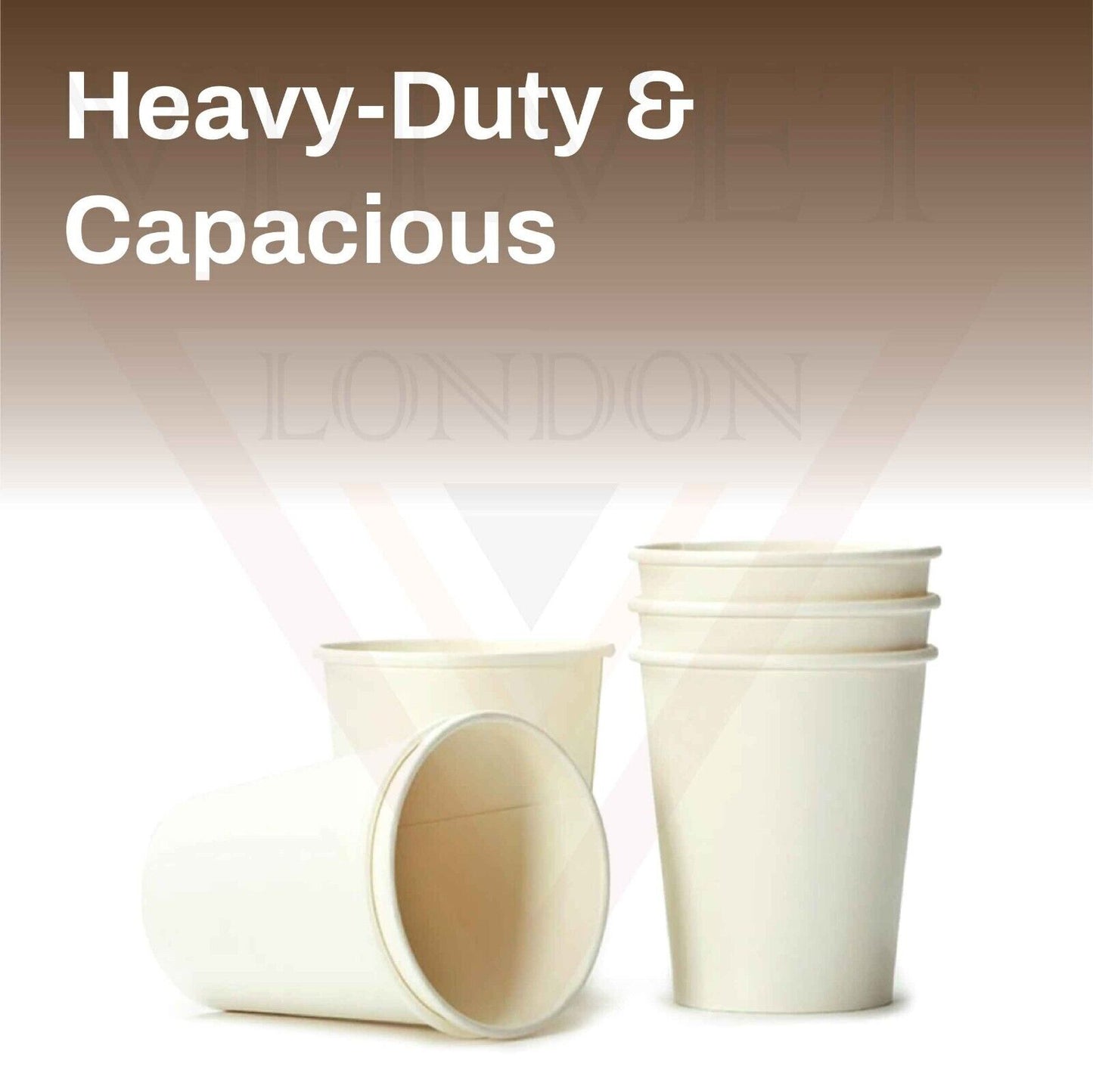 Disposable Coffee Cups Single Wall White Paper Coffee Cups for Hot & Cold Drinks
