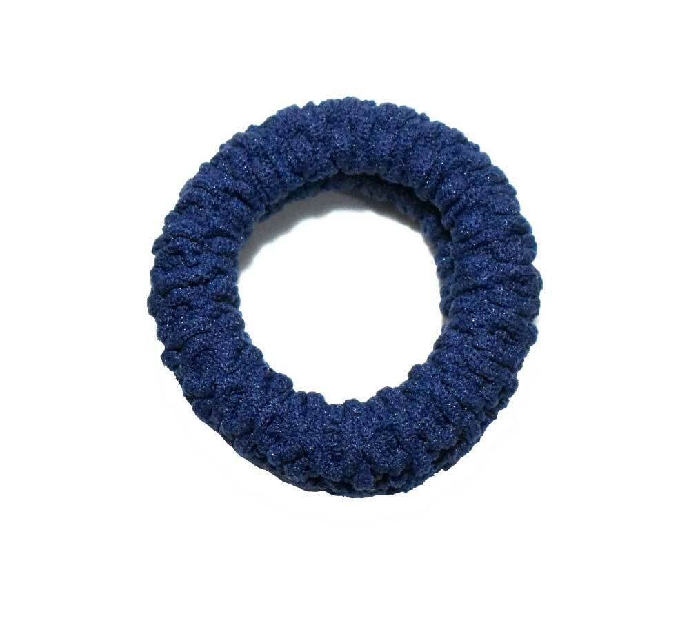 6x Elastic Scrunchie Dark Soft Hair Bands Ties Ponytail Holder Rubber Band Girls