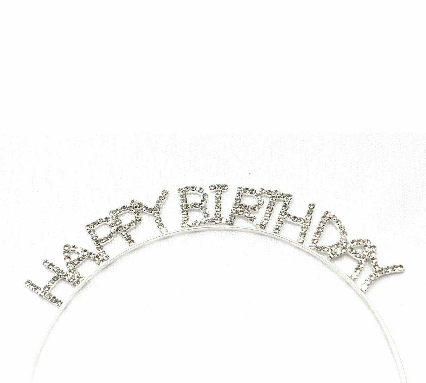 Happy Birthday Headband Hair Hoop Hairband Rhinestone Princess Crown Party