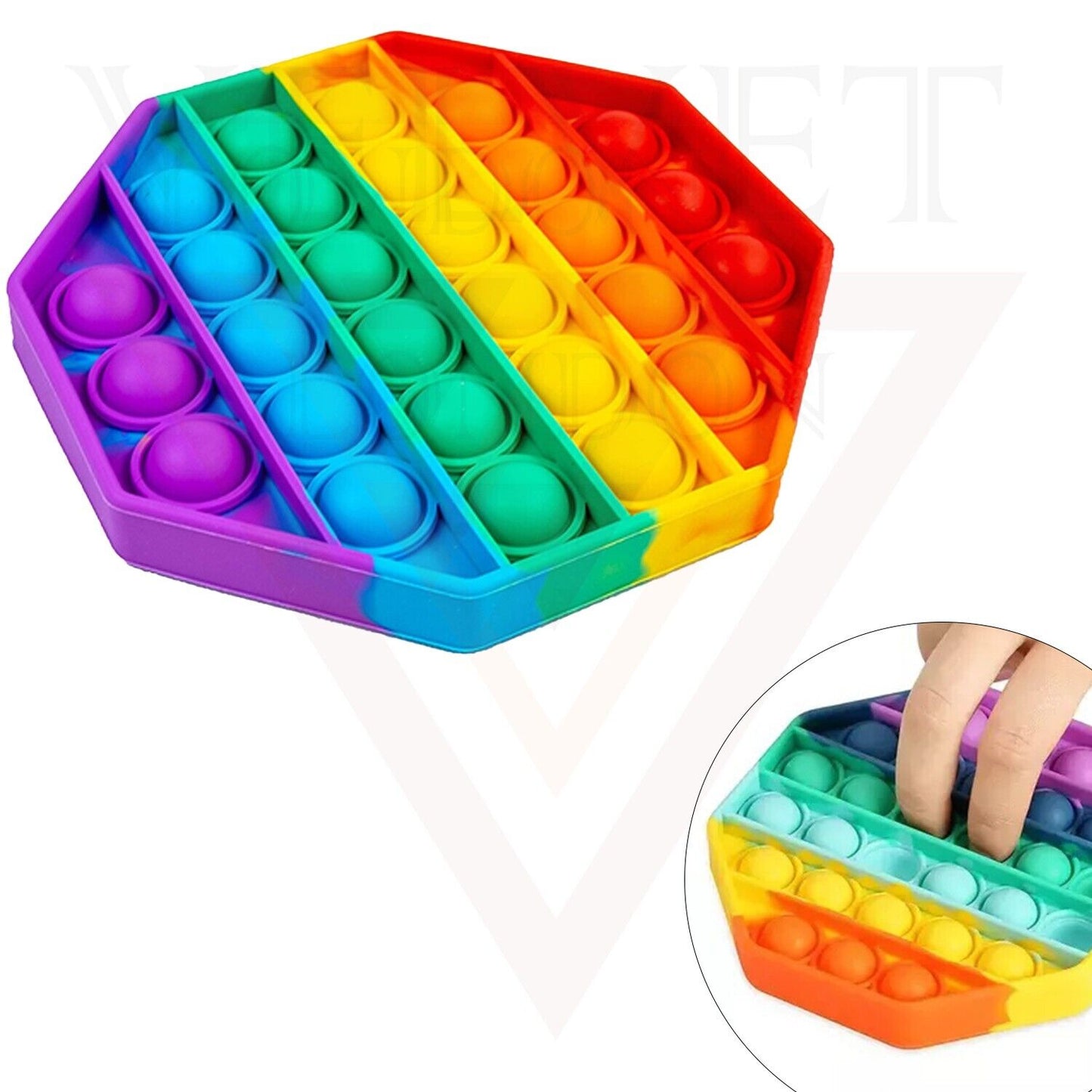 Push Pop It Up Toy Fidget Toy Octagon Bubble Sensory Stres Relief Special Autism