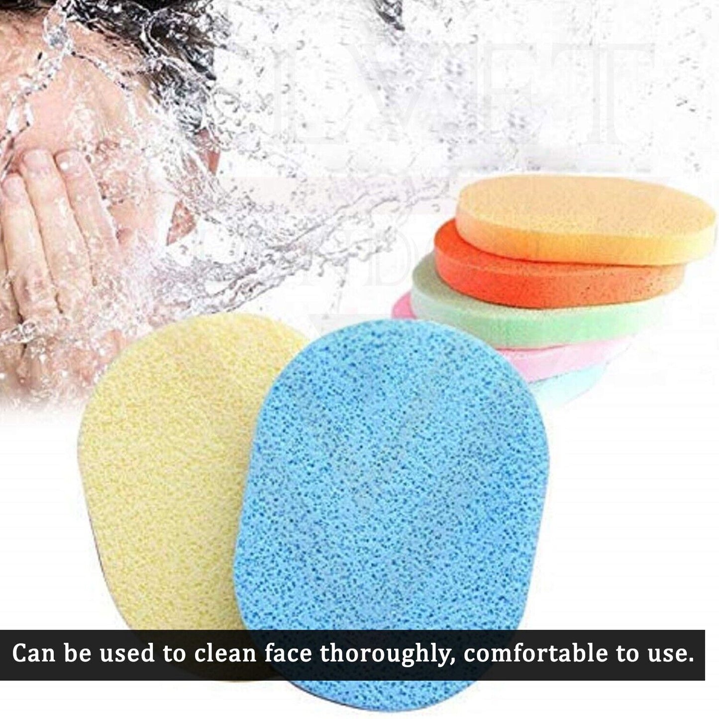 6 Pcs Sponge Pads Cleansing Face Wash Sponges for Facial Face Makeup Remover