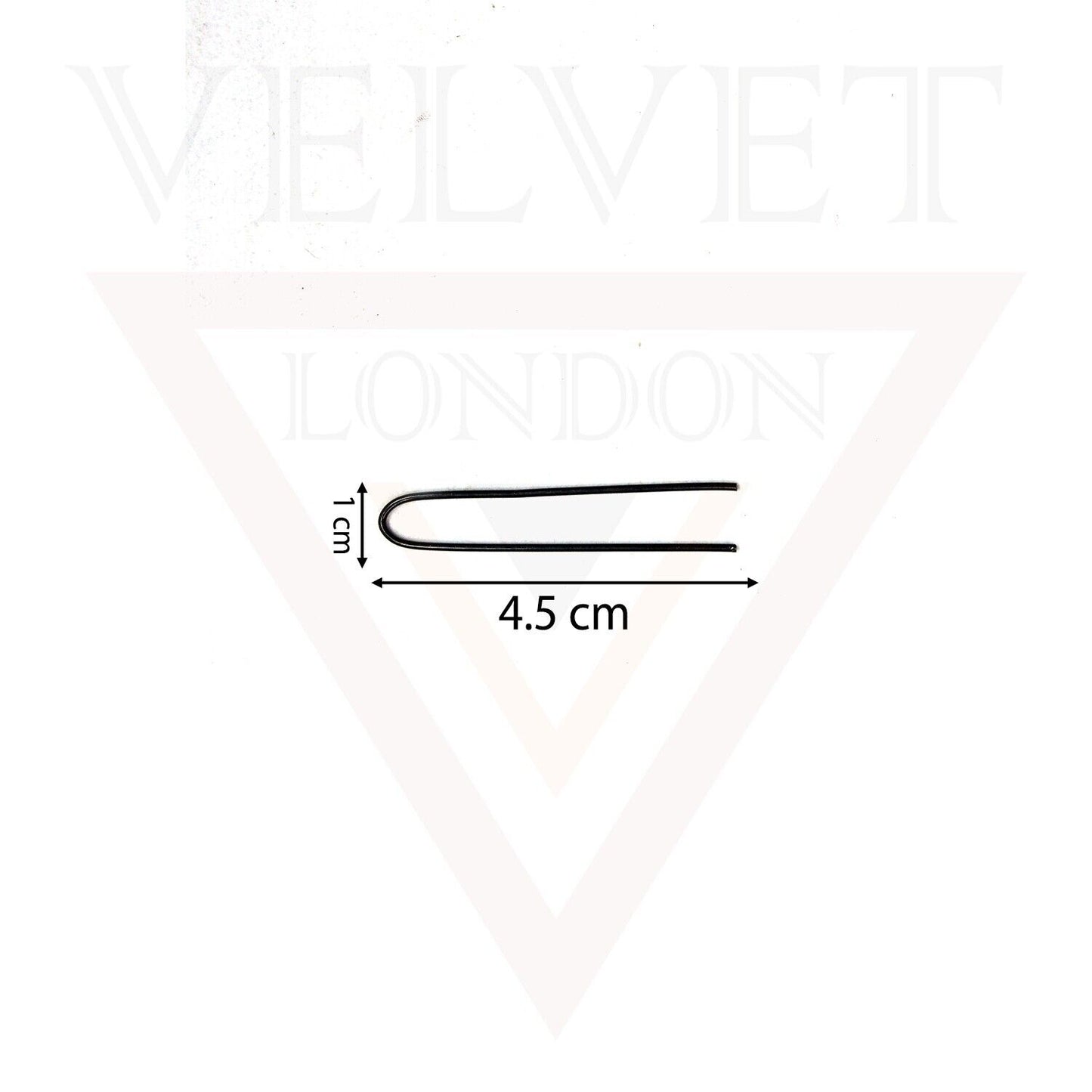 50x Black Plain U Pins U-Shaped Small Hair Clip Bobby Pins Hair Bun Styling Pins