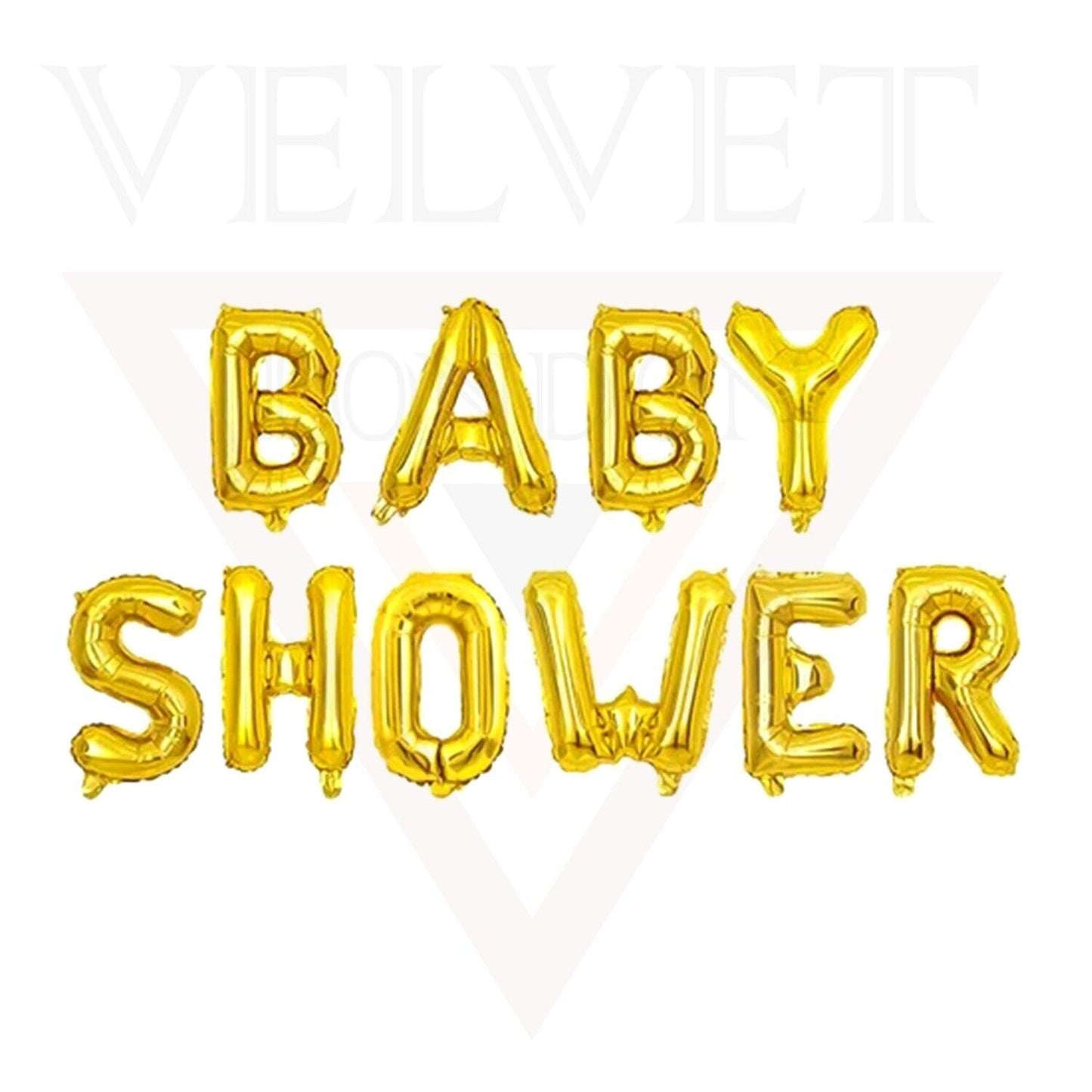 Gold Baby Shower Balloons Banner Baby Shower Baby Girl Foil Balloons Decorations