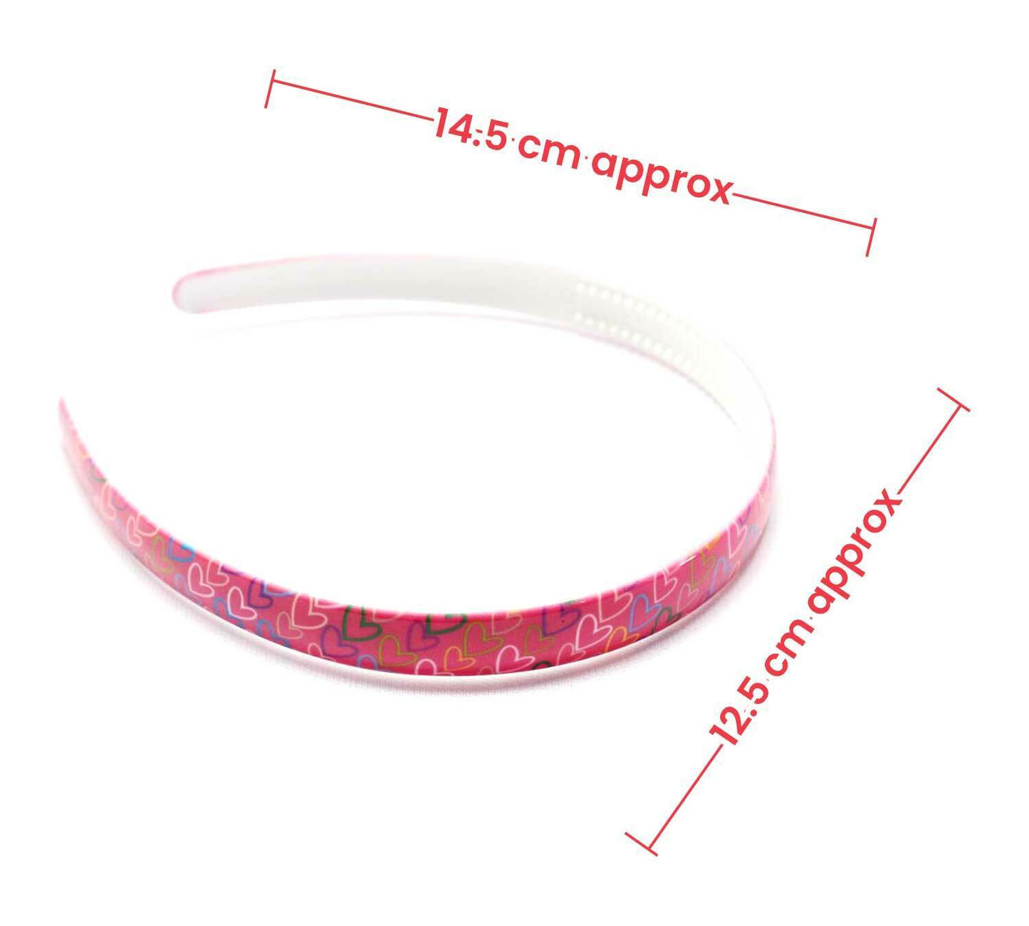 6x Love Heart Hair Bands Headbands Hair Hoop Bands Girls Kids Women Accessories
