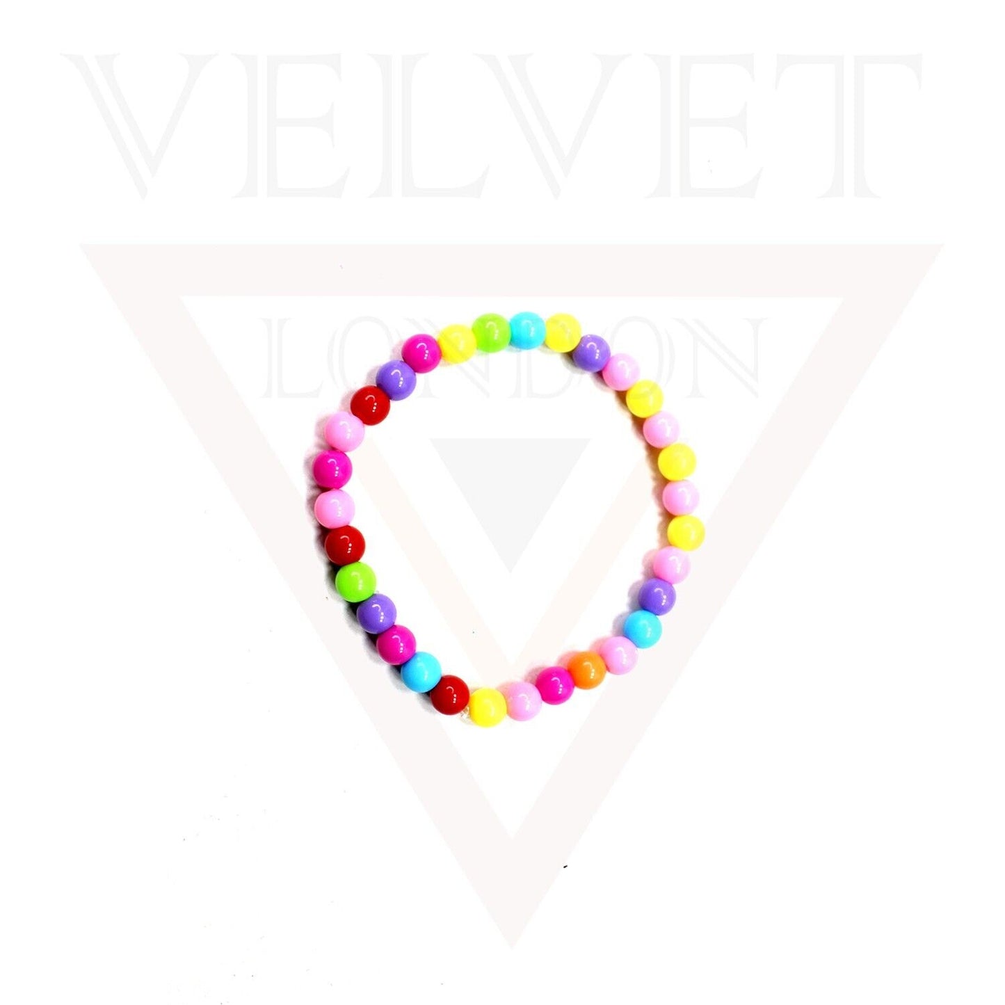 Necklace Drop Earrings And Flex Bracelet Elastic Beads Charm Baby Jewellery Set