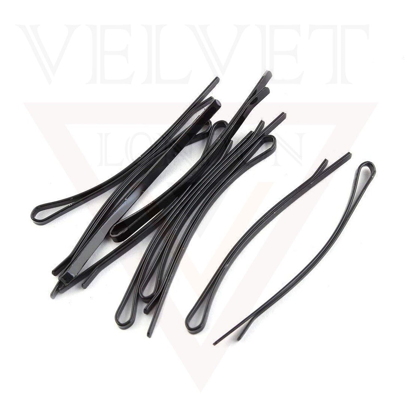 48pcs Black Metal Bobby Pins Hair Grips Blonde Thick Fine Hair Pins Women
