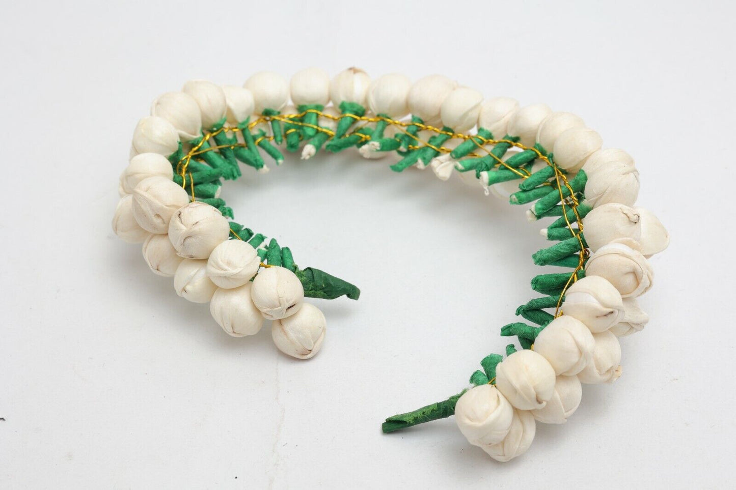 Artificial Jasmine Flower Hair Gajra Juda Bun Wrap Holder Hair Styling Tools