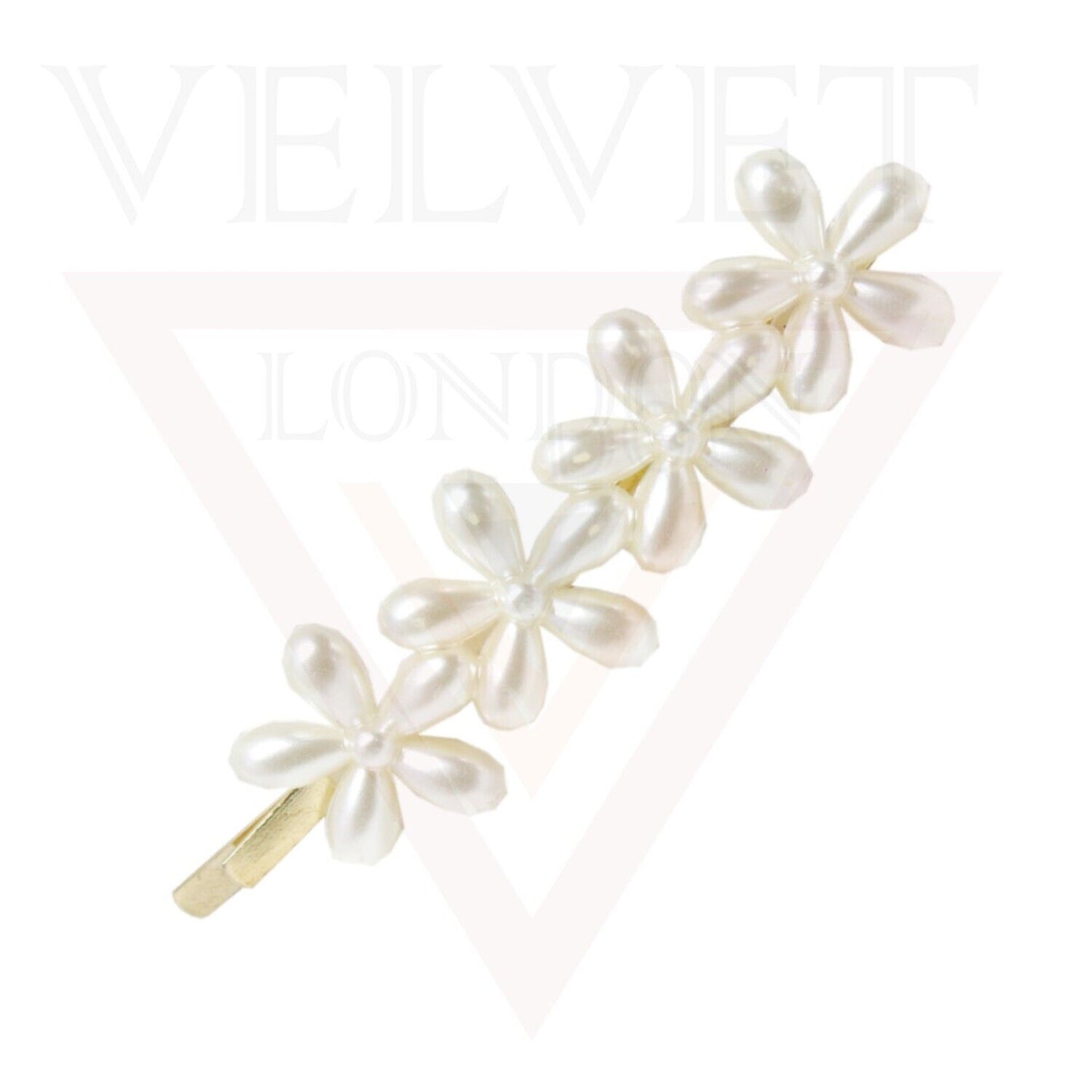 3x Pearl Acrylic Metal Hair Pins Fashion Hair Clips Bobby Pins Decorative Party