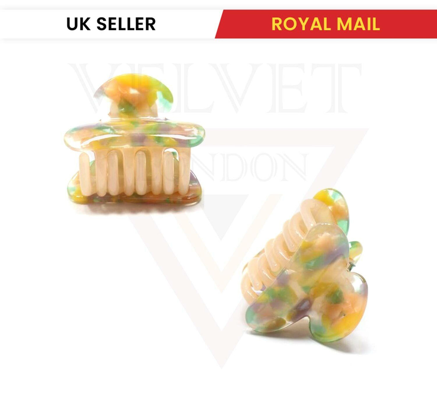 3x Hair Claw Clips Marble Print Barrattes Hair Jaw Pin Cluthers Hair Accessories