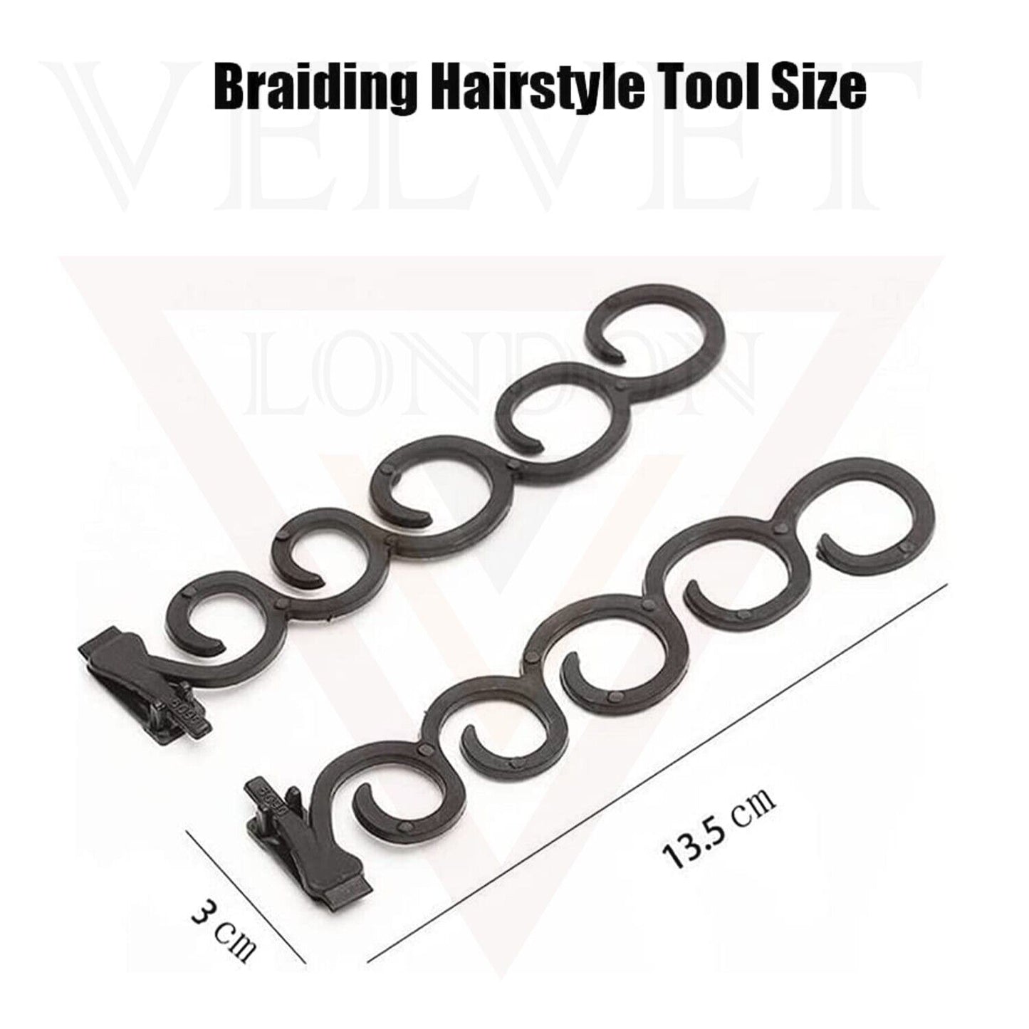 6Pcs Magic French Hair Styling Bun Maker Hair Braiding Tool Hair Twist Hook Clip