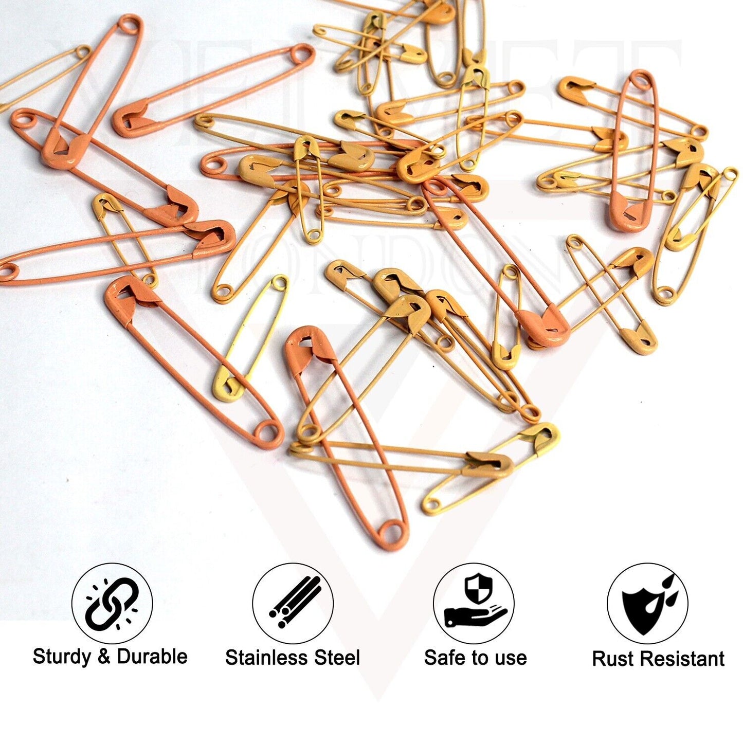 50x Skin Safety Pins Craft Sewing Nickel Pins Metal Plated For Art Craft Sewing