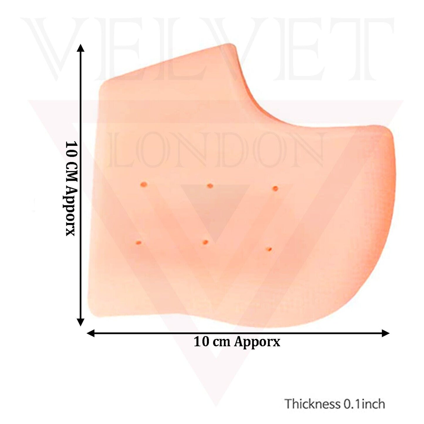 3x Silicone Gel Heel Foot Skin Care Protector Cushion Inserts Pad Heel Pain