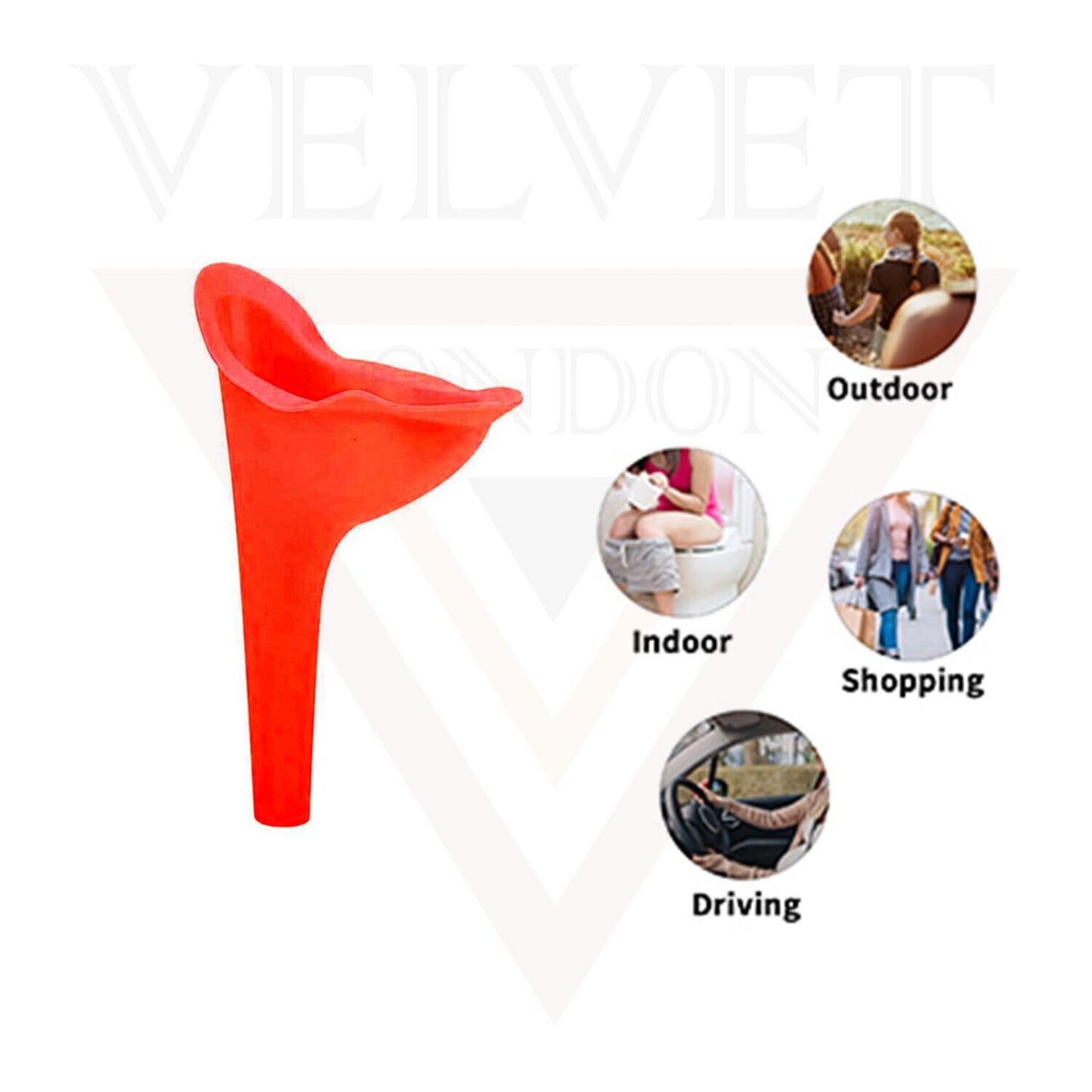 Female Urination Device Reusable Female Urinal Portable Funnel for Women Wee Cup