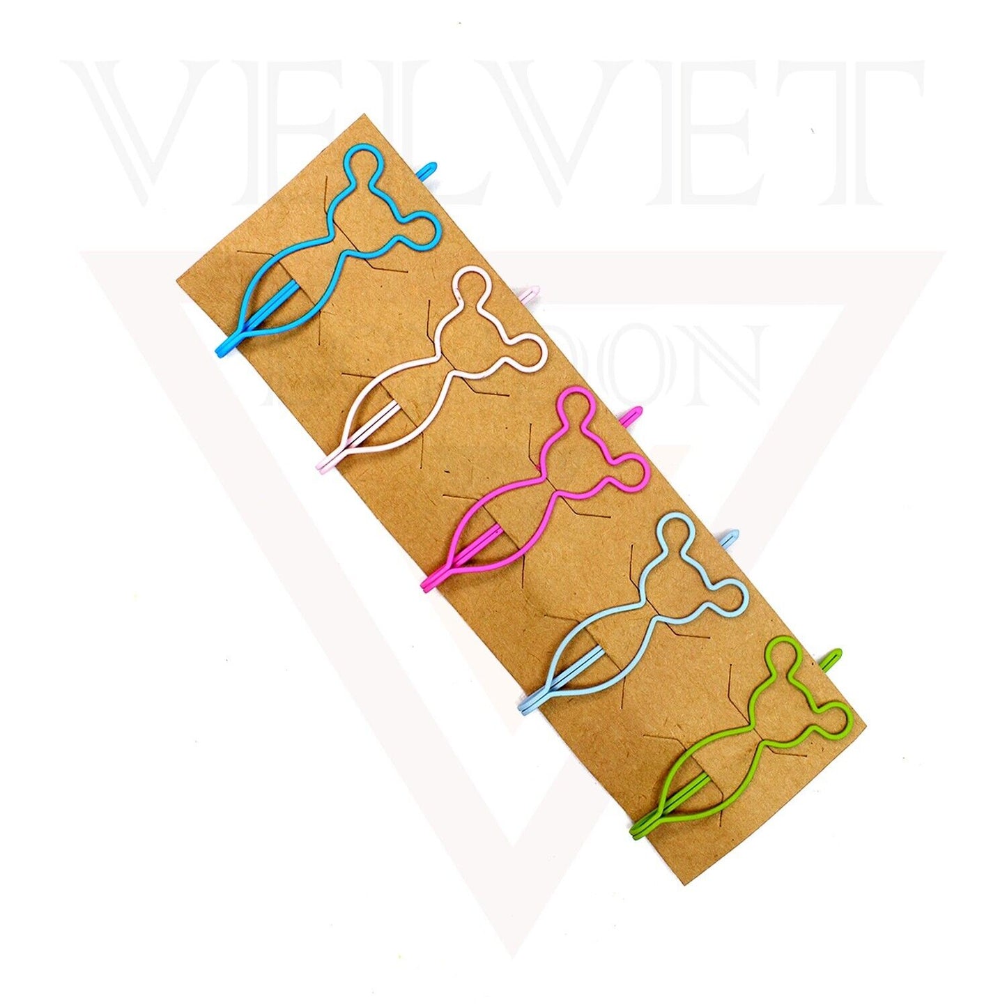 5x Hairpins Hair Clips Metal Blonde Bobby Mickey Ears Pin Grips Hair Accessories