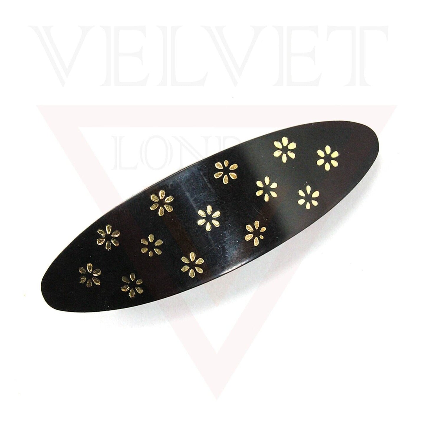 Black Hair Clips Snap Hair Barrettes Automatic Acrylic Tortoise Rectangle Clips