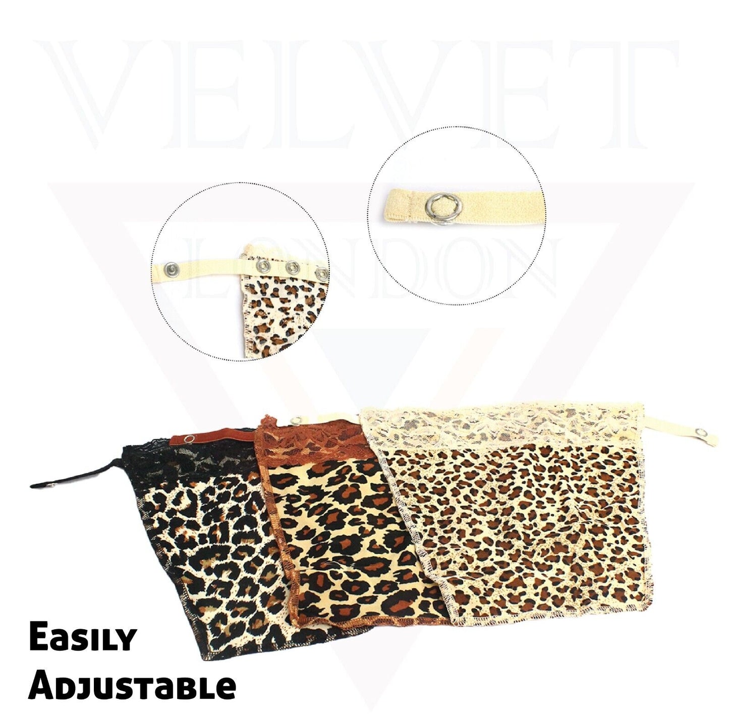 Lady Lace Clip-on Mock Camisole Bra Insert Modesty Panel Cleavage Cover Up