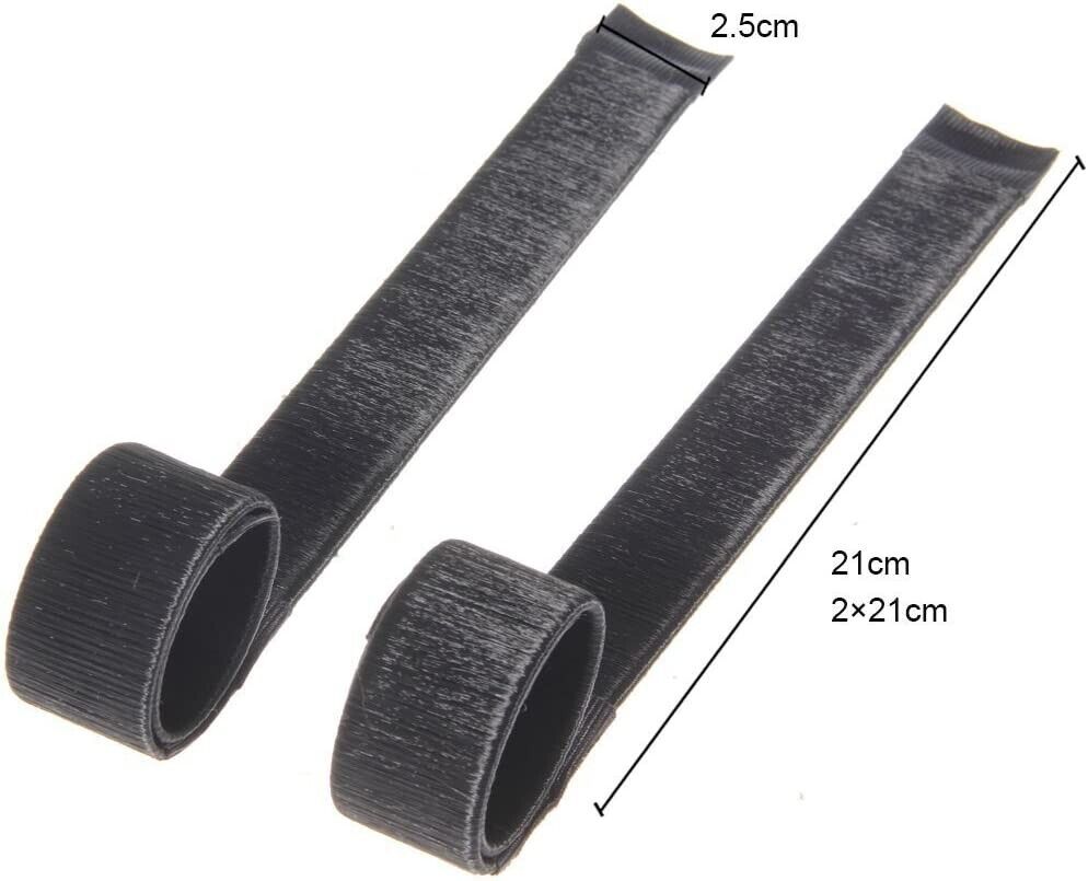 2pcs Hair Bun Maker French Twist Hair Fold Wrap Snap Band Former Styling Donut