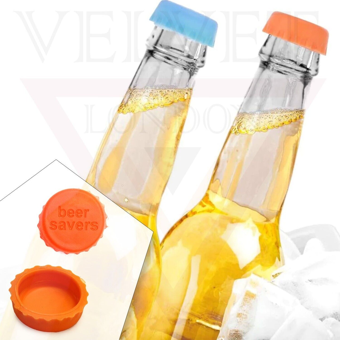 12 Pcs Beer Savers Caps Bottle Cap Silicone Beer Reusable Bottle Stoppers Wine