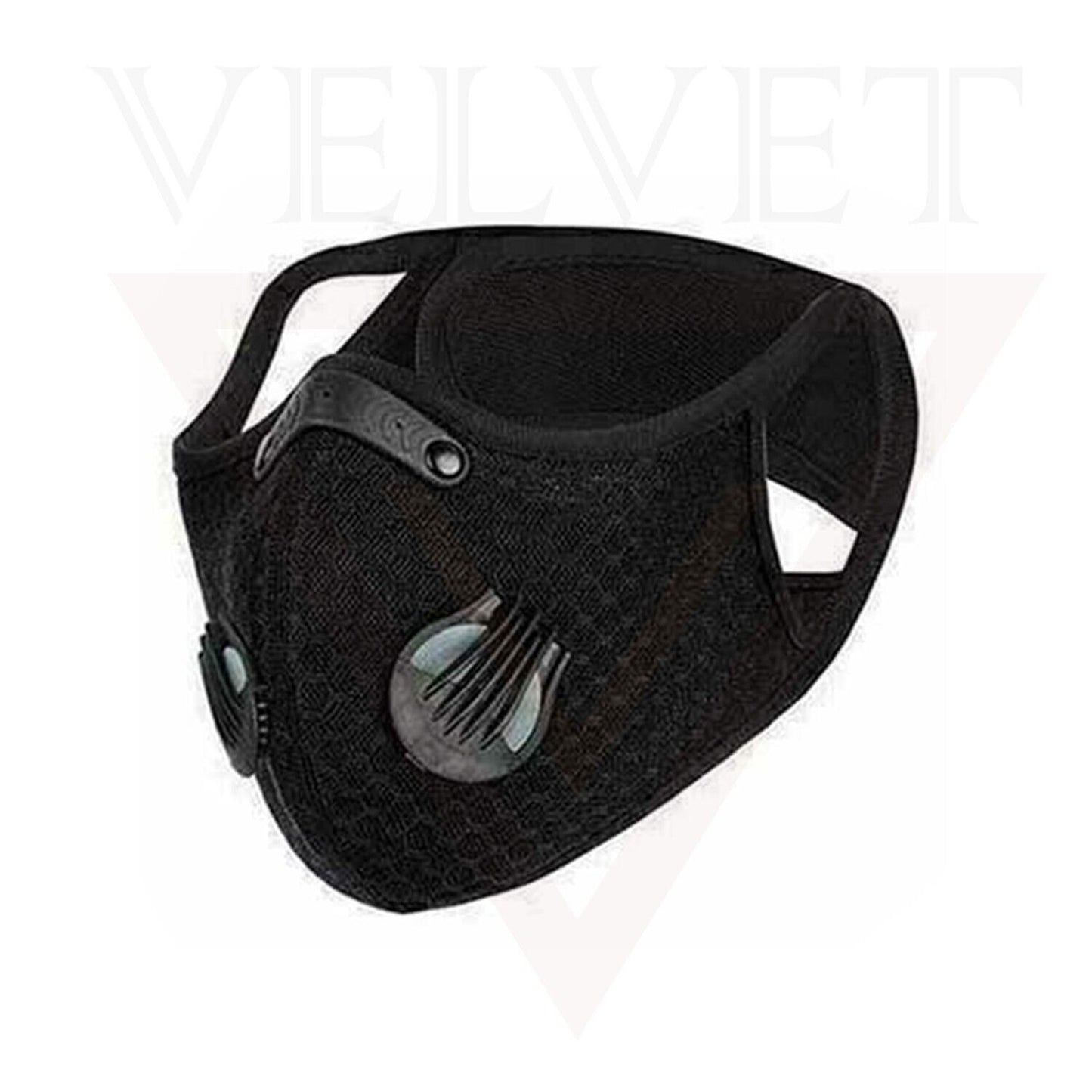 2x Face Mask Skin Care Dustproof Mask Anti-pollution Cover Cotton Carbon Filter