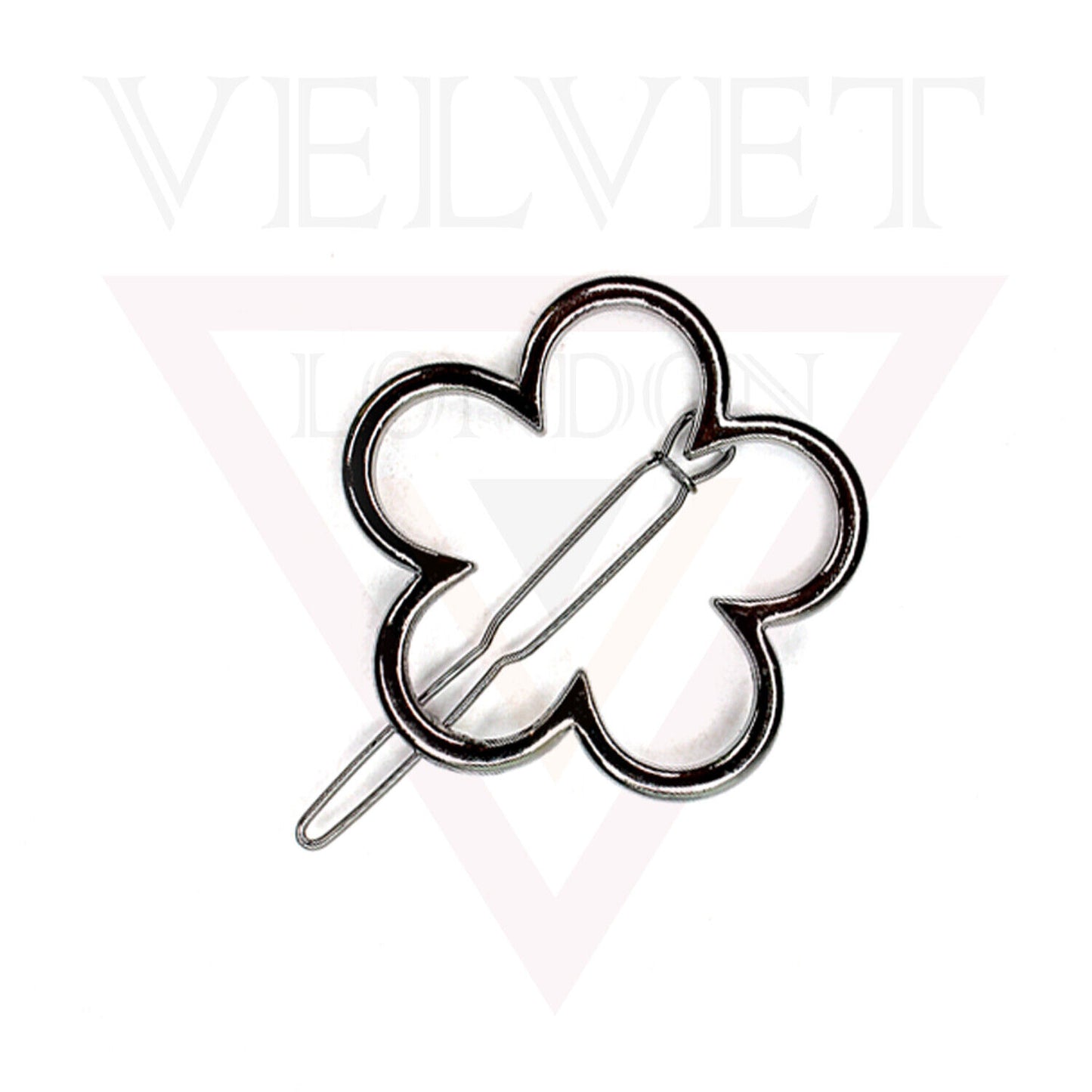 4x Hair Clip Metal Flower Hair Pins French Sliders Clip Grip Styling Accessories