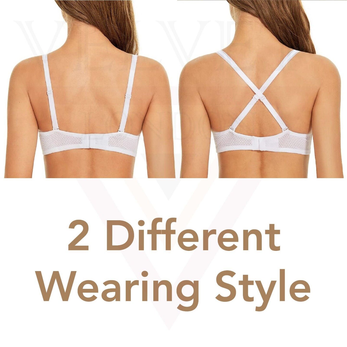 Women's Bra Straps Replacement Elastic Bra Shoulder Straps Non-Slip Lingerie 2X