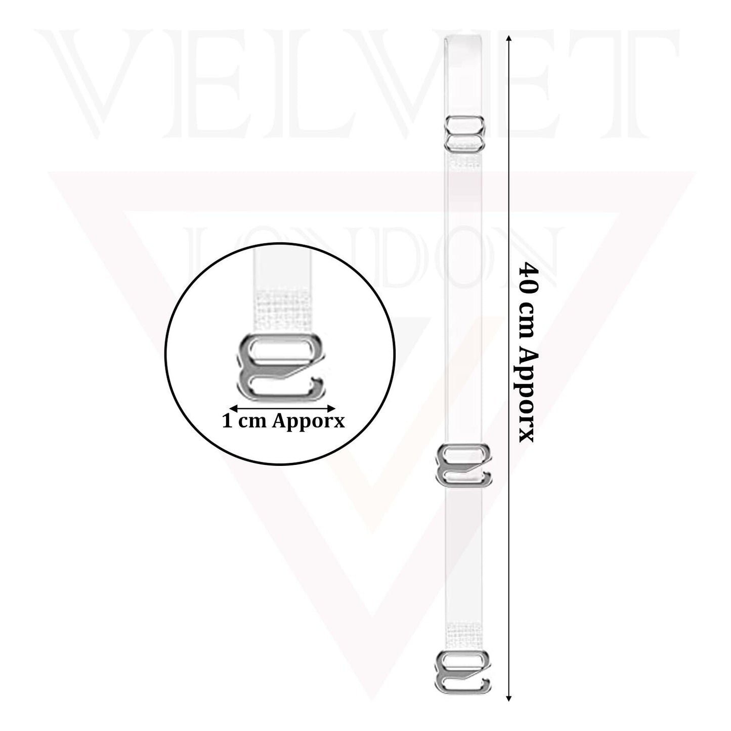 3 Pair Invisible Bra Straps Adjustable Shoulder Strap Transparent Clear For Bra