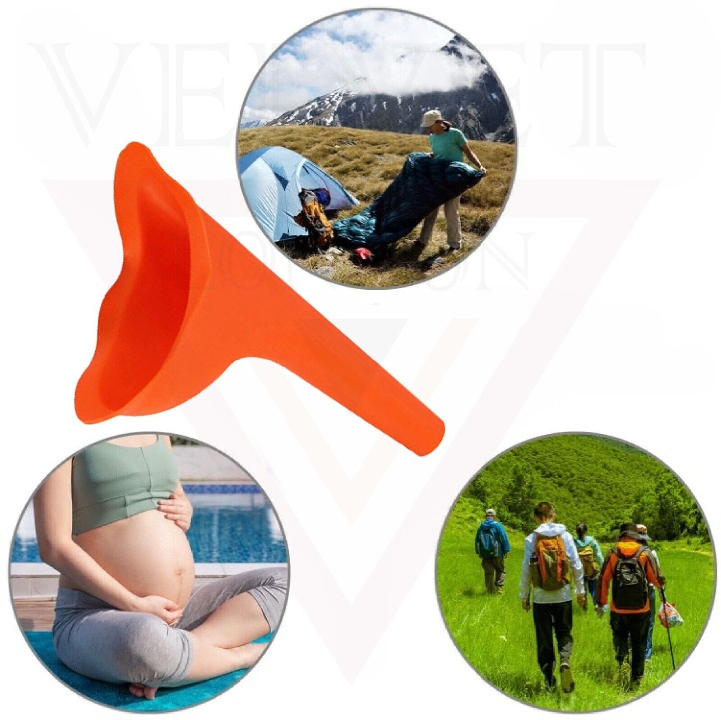Female Urination Device Reusable Female Urinal Portable Funnel for Women Wee Cup