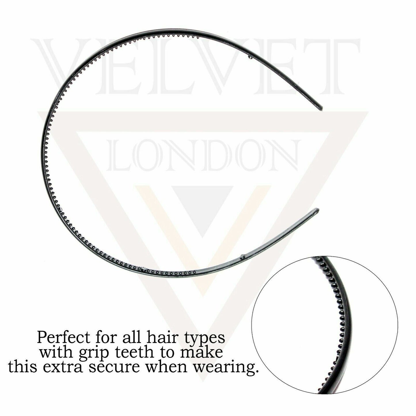 Slim Hair Hoop Band Plastic Plain Headbands Narrow Thin Plastic Alice Hair Bands