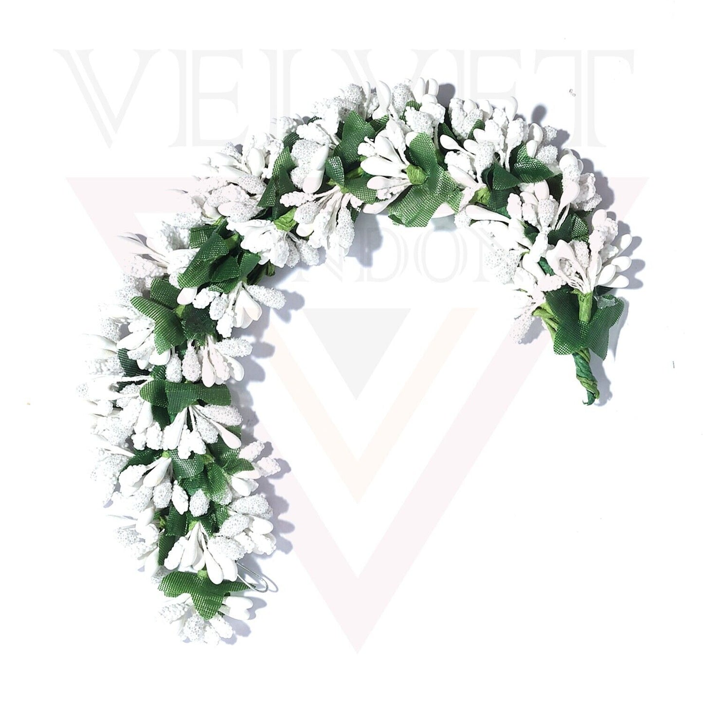 3x Hair Bun Gajra Bridal Artificial Flower Juda Maker Pollen Bun Holder for Girl