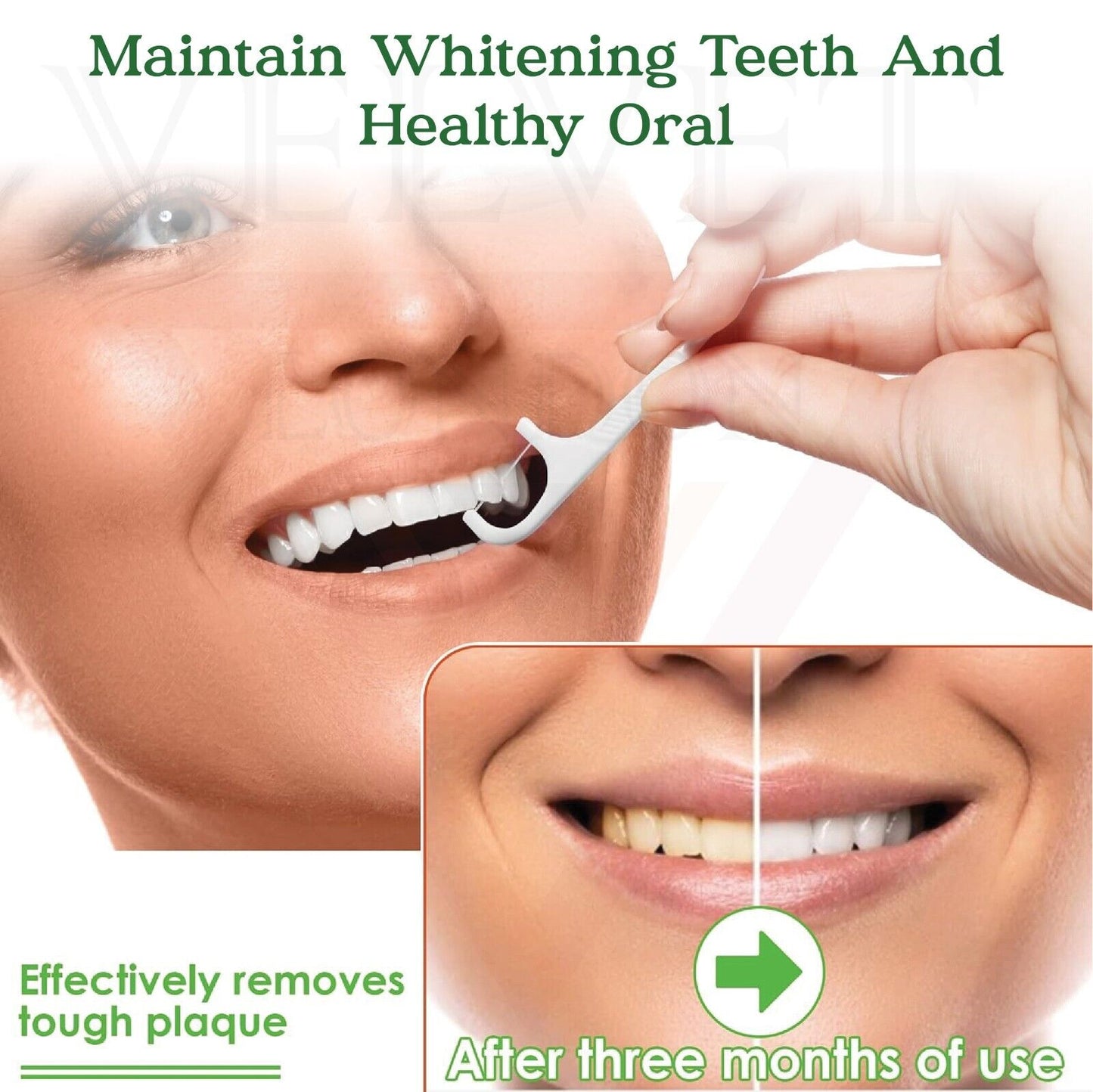Interdental Tooth Harps 100 Dental Floss Sticks Toothpick Teeth Stick Tooth Pick