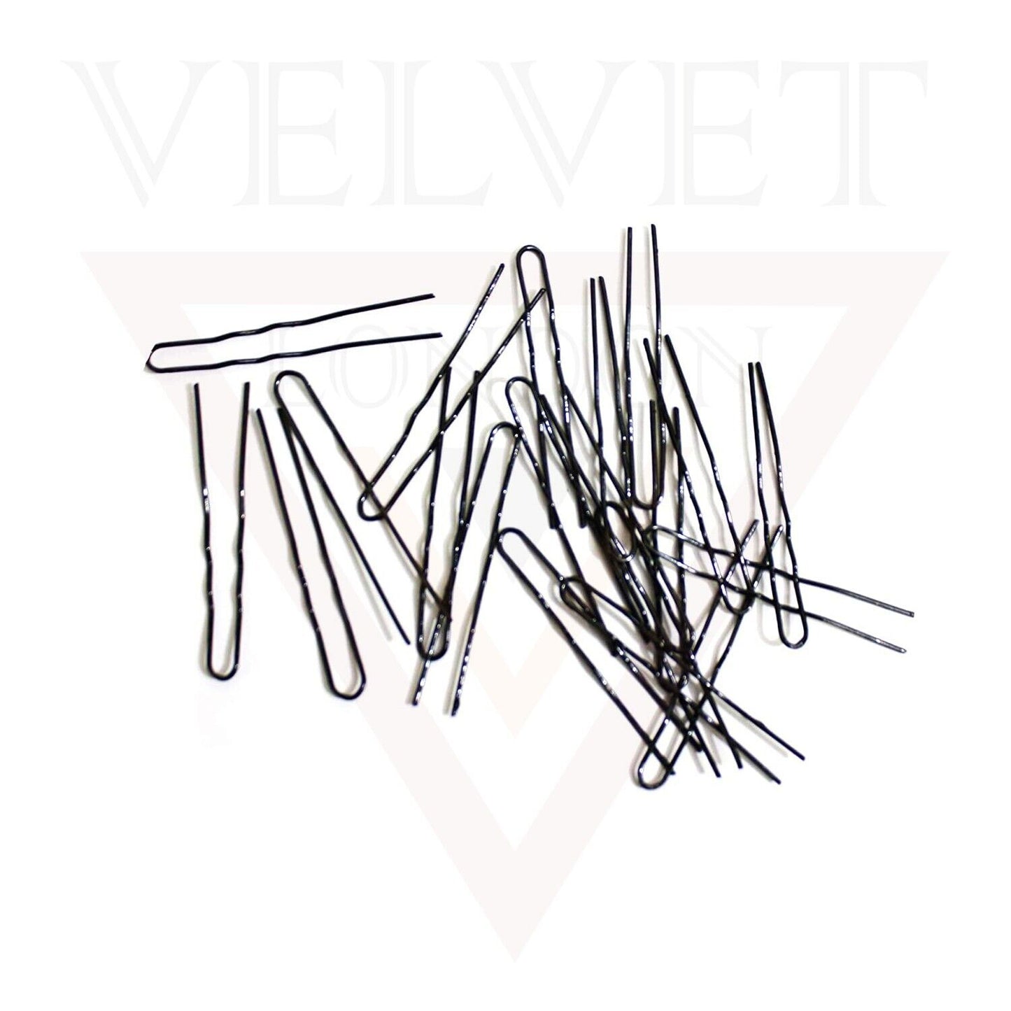 50Pcs Black U Shape Hair Bun Pins Clips Wavy Hair Grips Bobby Pins Hair Styling