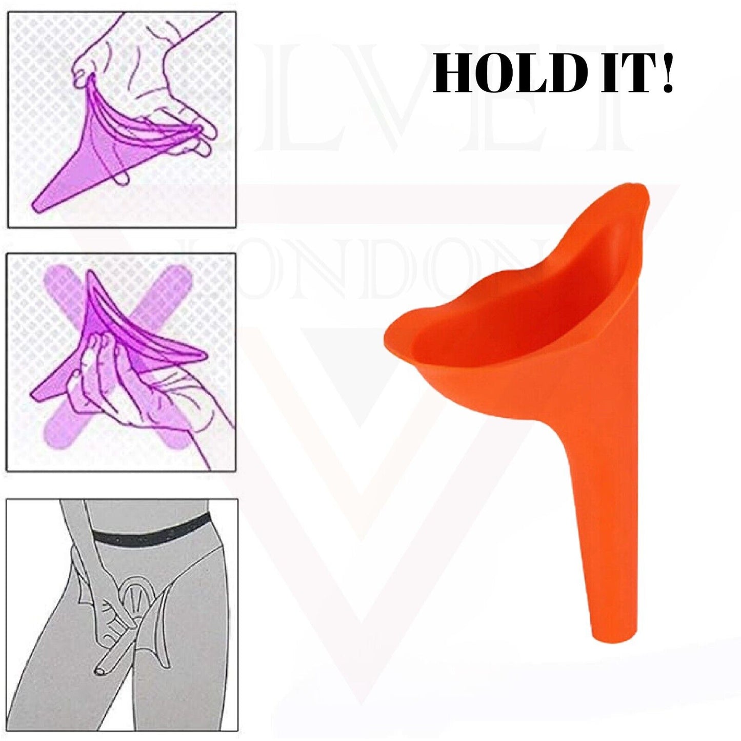 Female Urination Device Reusable Female Urinal Portable Funnel for Women Wee Cup