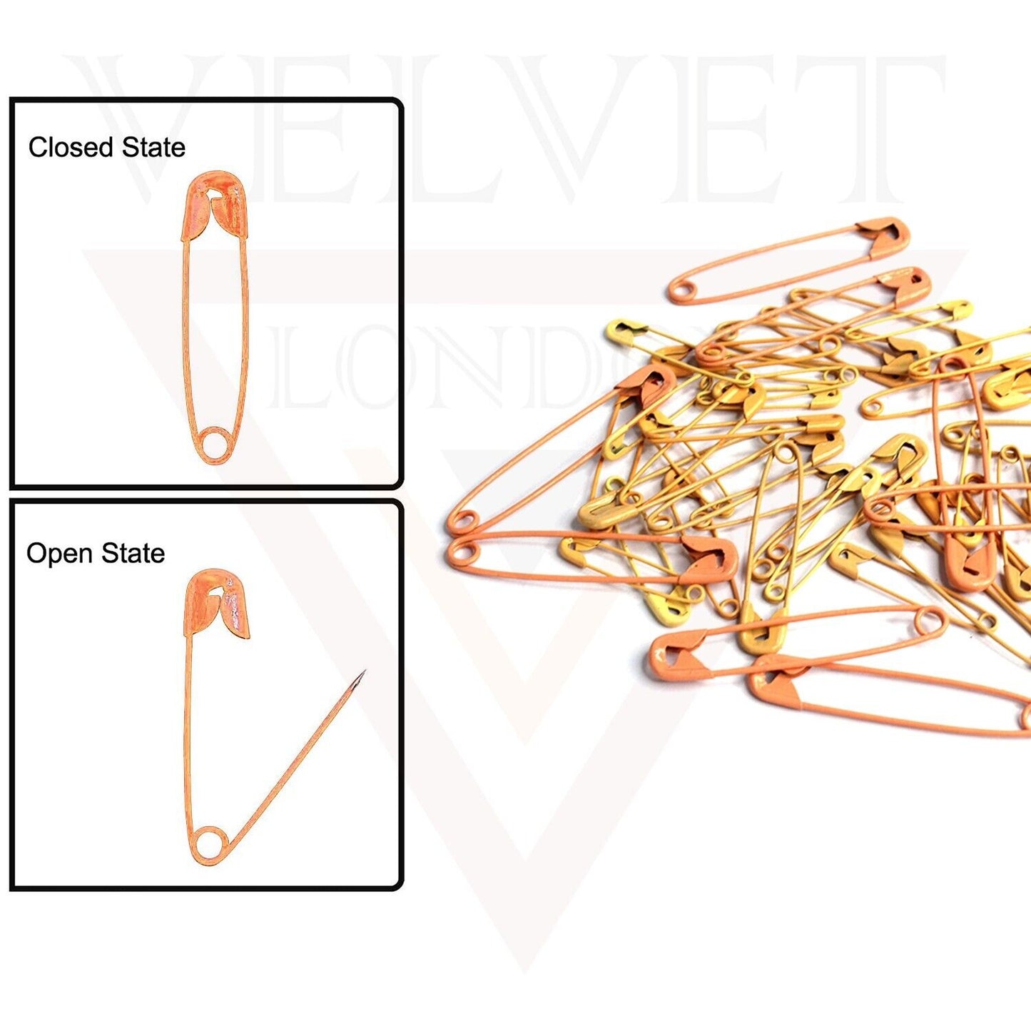 50x Skin Safety Pins Craft Sewing Nickel Pins Metal Plated For Art Craft Sewing