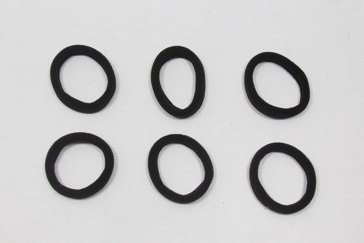 12x Hair Band Elastic Bobbles Black Rubber Band Strong Ponytail Holder Headbands