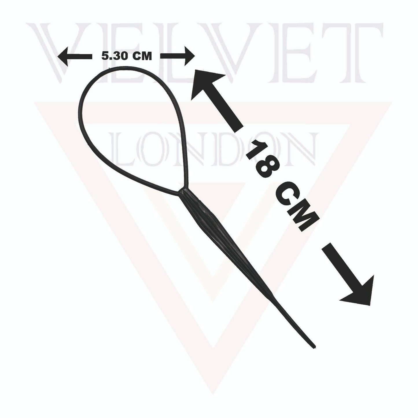 5Pcs Hair Styling Tools Topsy Tail Comb Black Hair Braiding Ponytail Bun Maker