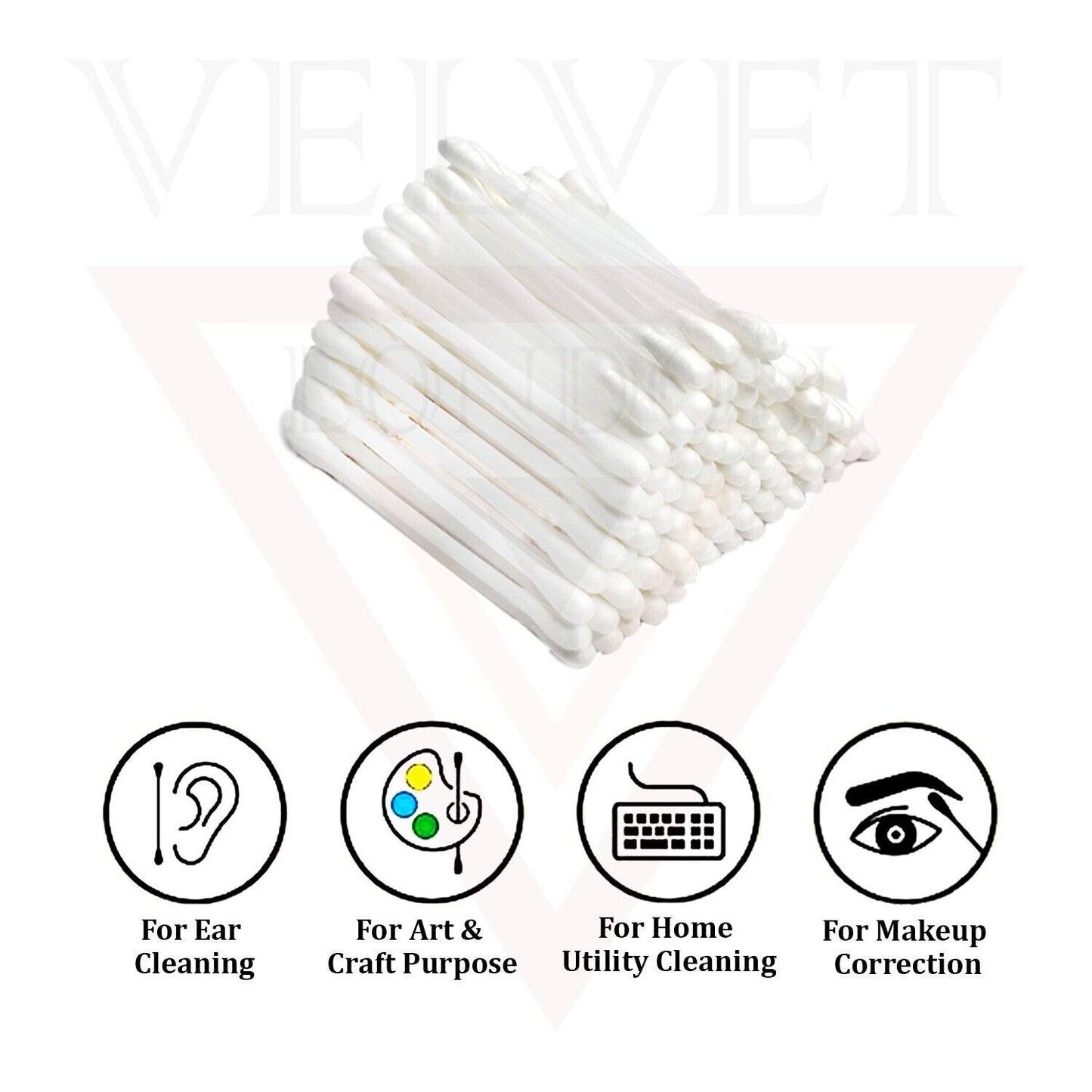 Cotton Buds Soft & Gentle Ear Cotton Buds Swabs for Delicate Skin Cleaning Ear