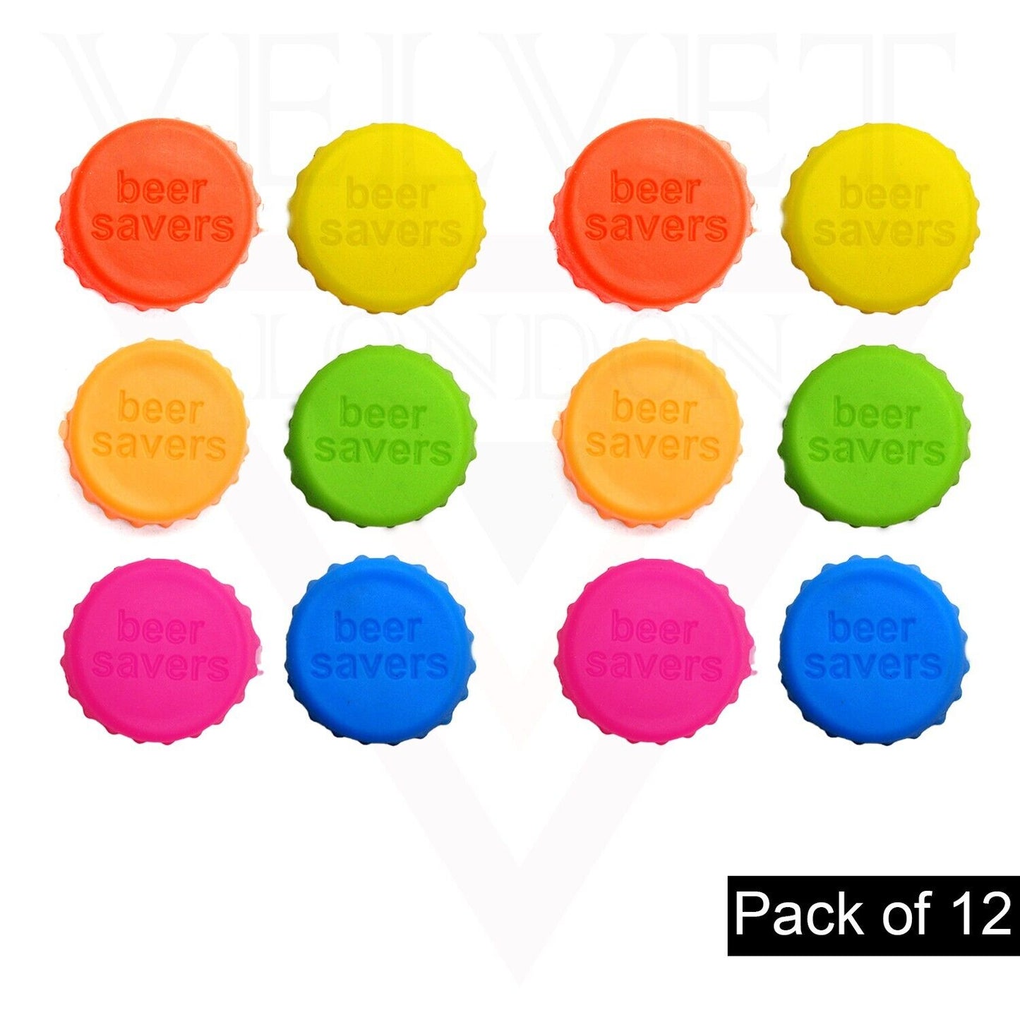 12 Pcs Beer Savers Caps Bottle Cap Silicone Beer Reusable Bottle Stoppers Wine