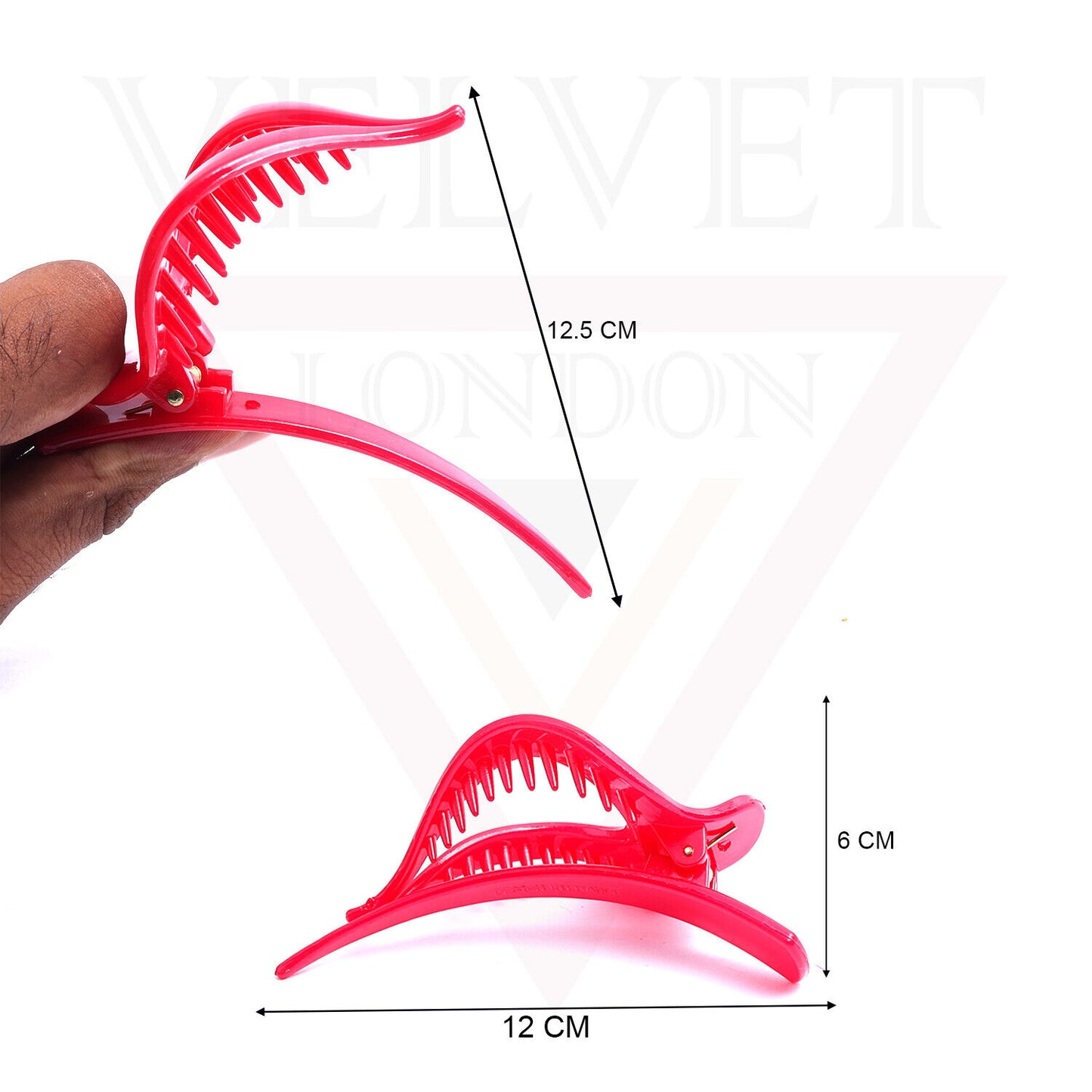 Black Hair Claw Hair Slider Yoga Claws Clips Barrettes Hair Pins Clamp For Girls