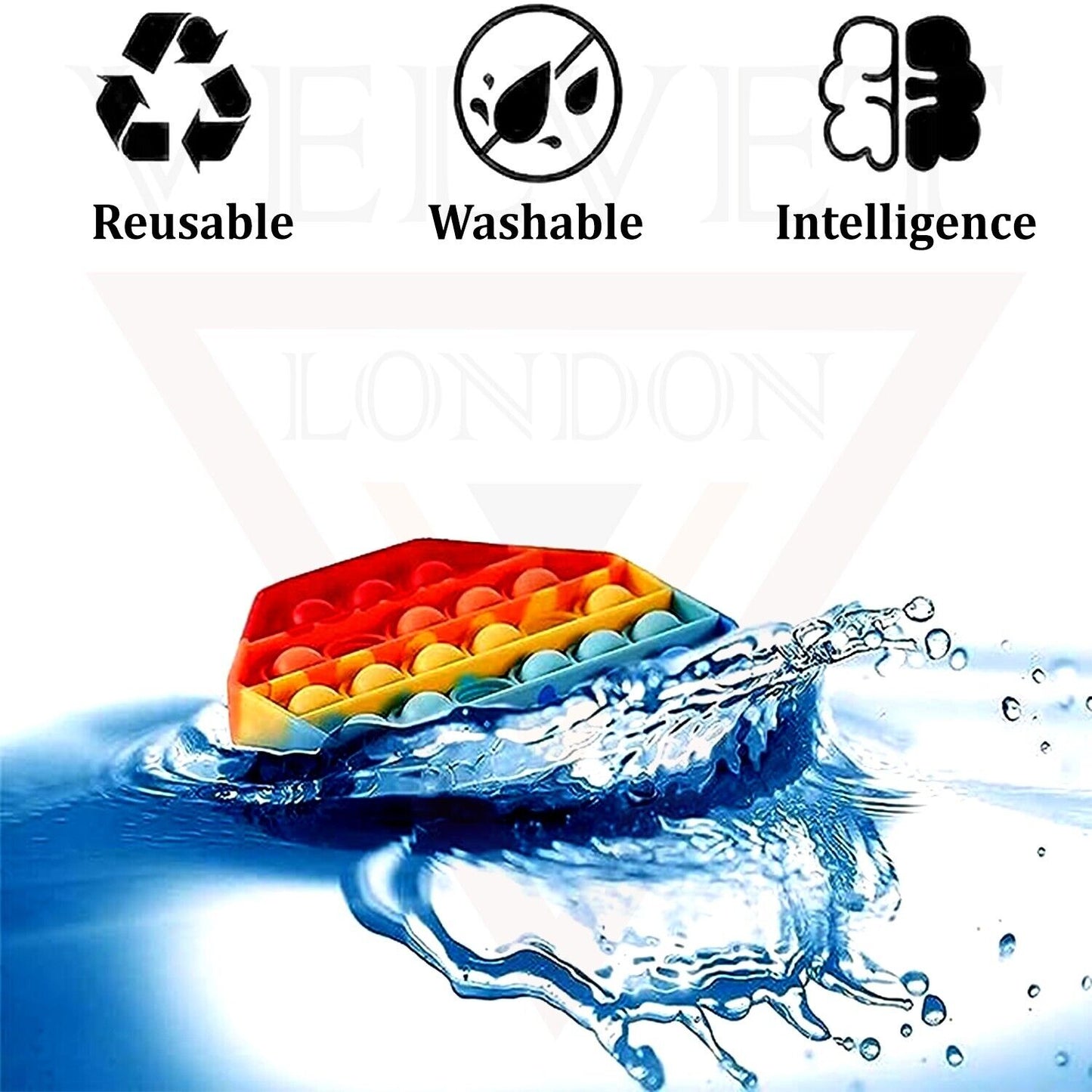 Push Pop It Up Toy Fidget Toy Octagon Bubble Sensory Stres Relief Special Autism
