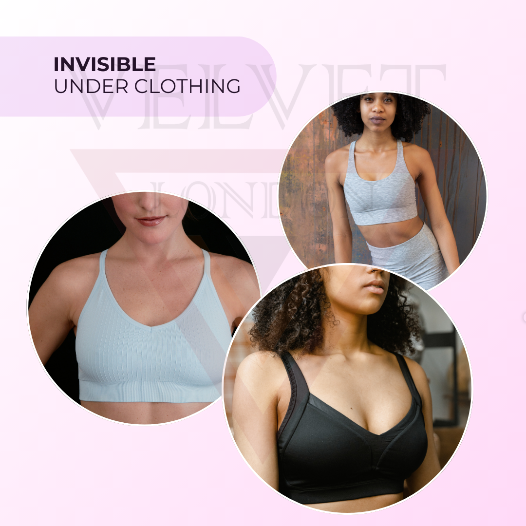2 Pair Silicone Nipple Covers Invisible Bra Reusable Adhesive Nipple pads pastie