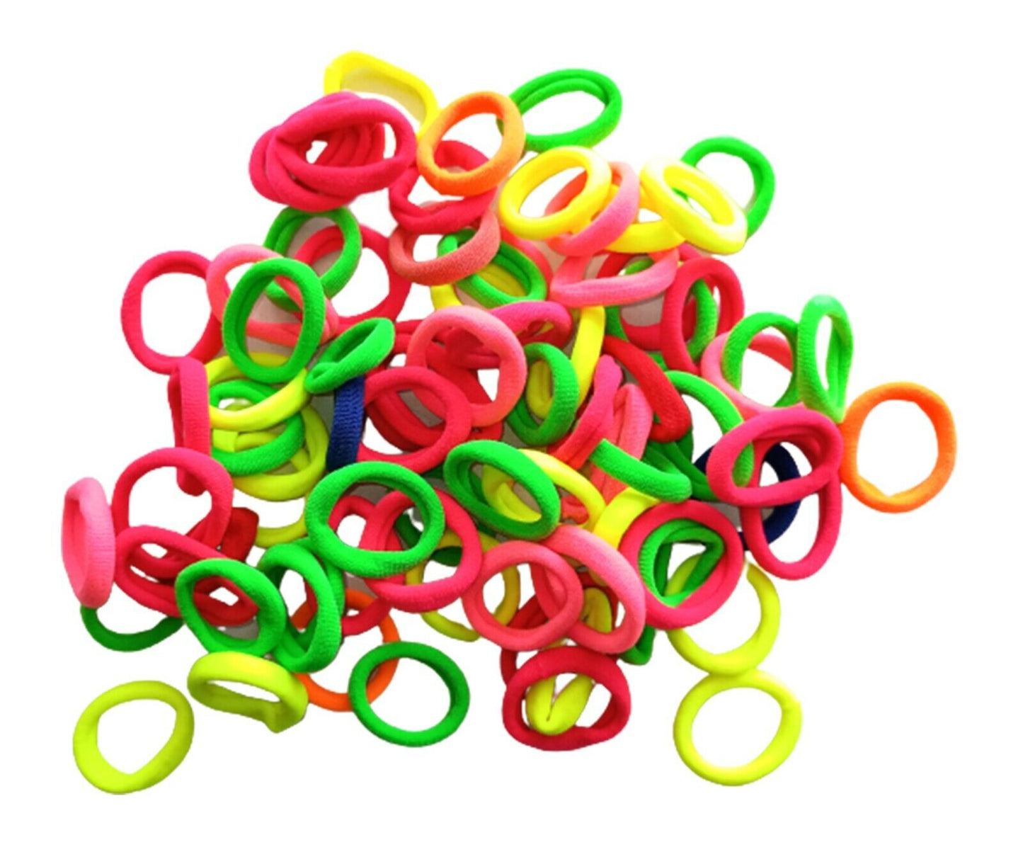 50x Hair Band Mini Headbands Niyyon Bobbles Elastics Ties Ponies Baby Head Rope