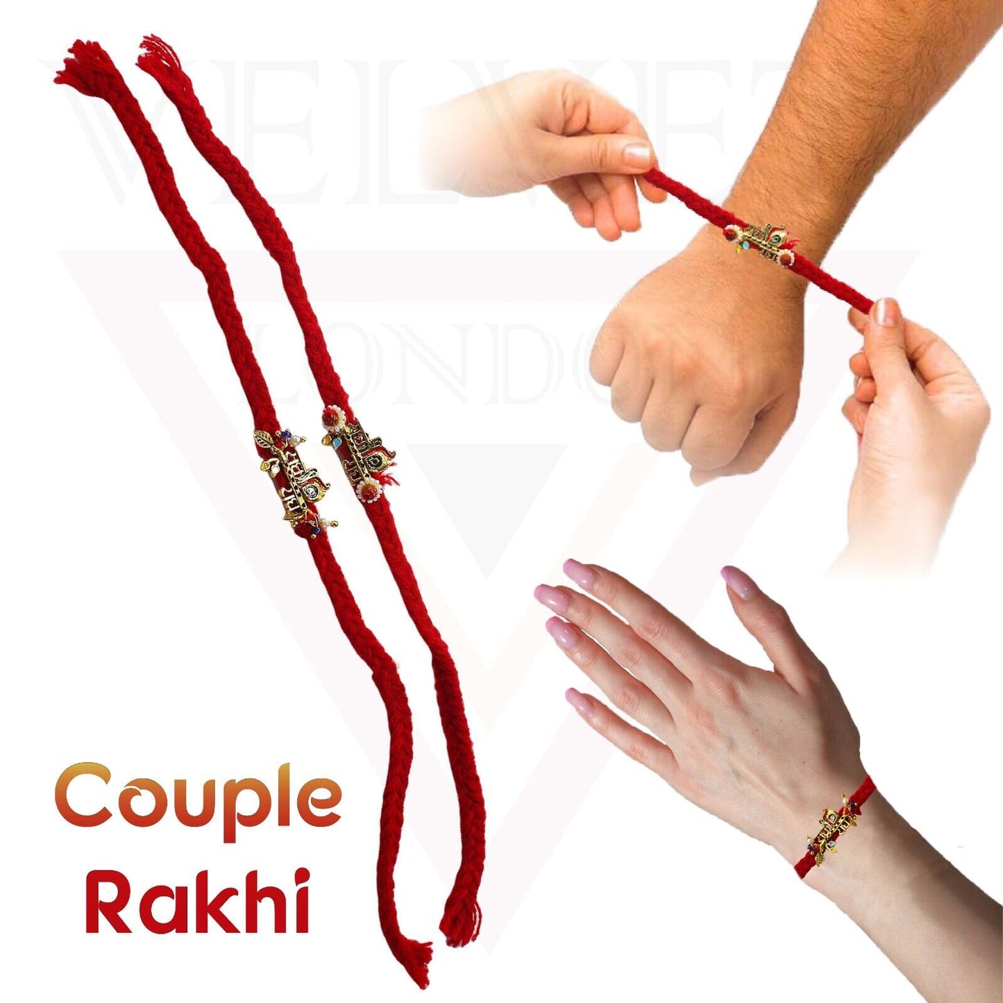 Rakhi Wristband Bracelet Combo Raksha bandhan Rakhi for Bhaiya Bhabhi Bracelets