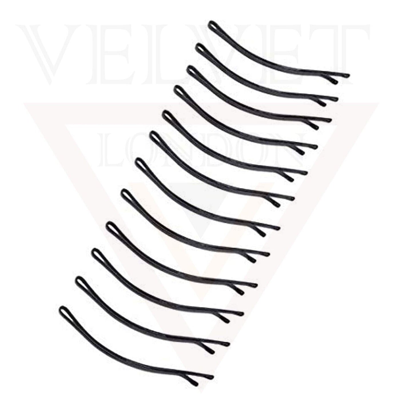 48pcs Black Metal Bobby Pins Hair Grips Blonde Thick Fine Hair Pins Women